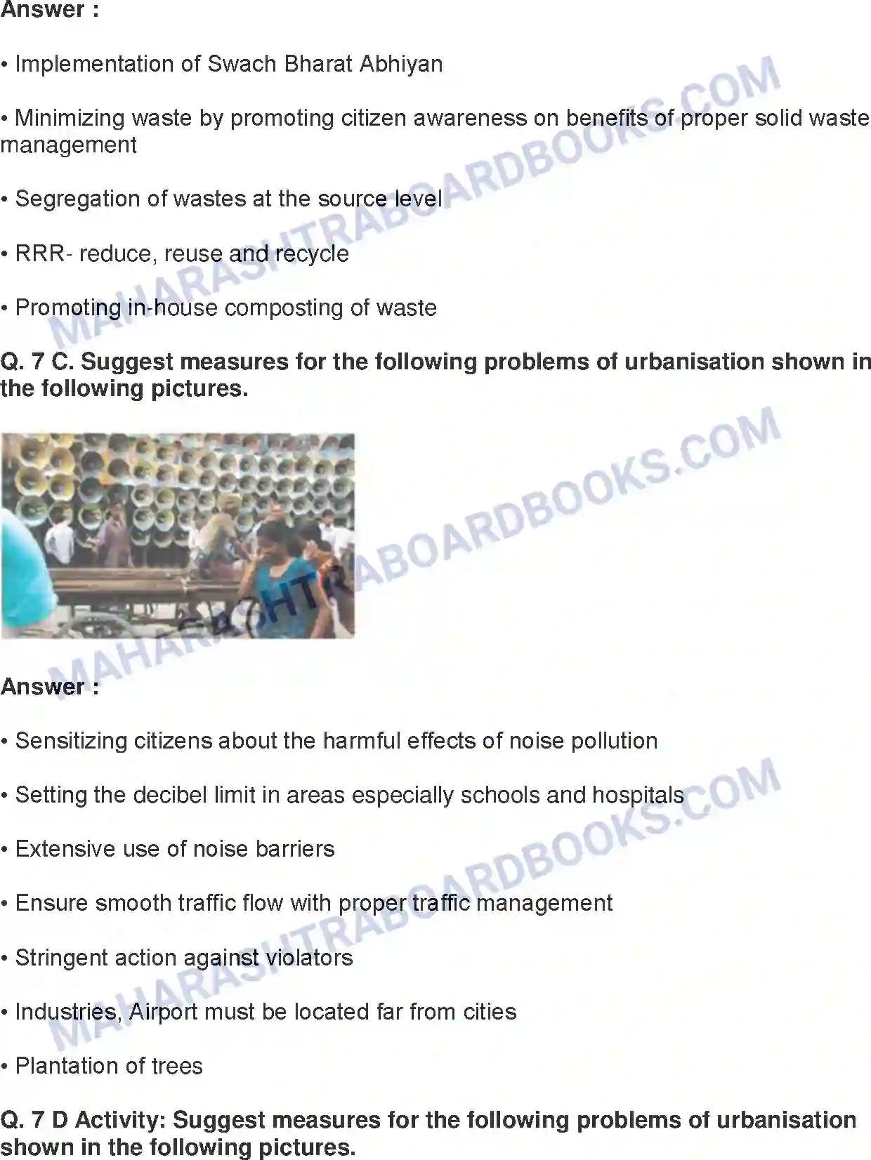 Maharashtra Board Solution class-9 Geography+-+English+Medium Urbanisation Image 11