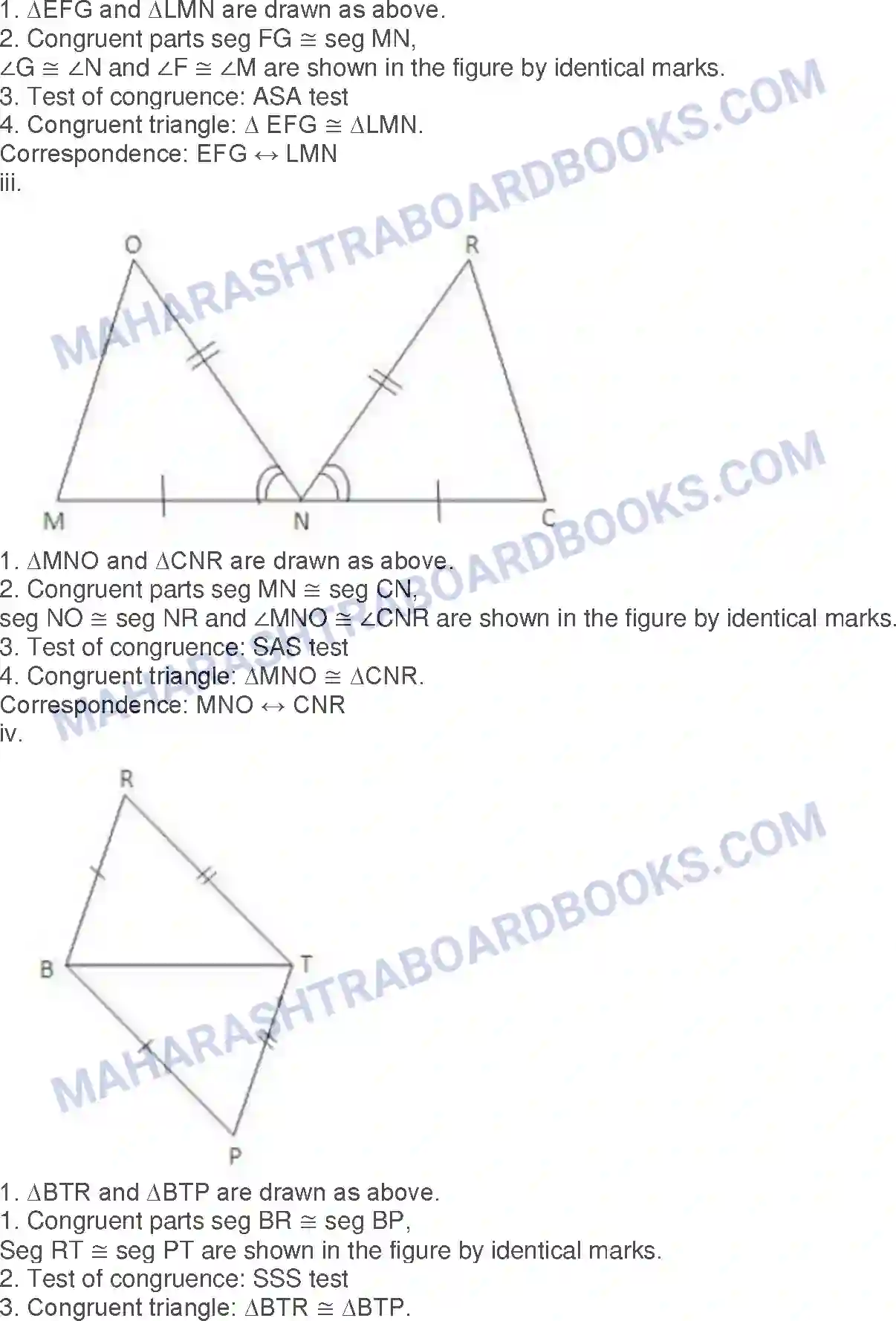 Maharashtra Board Solution class-9 Geometry Congruence of Triangles Image 10