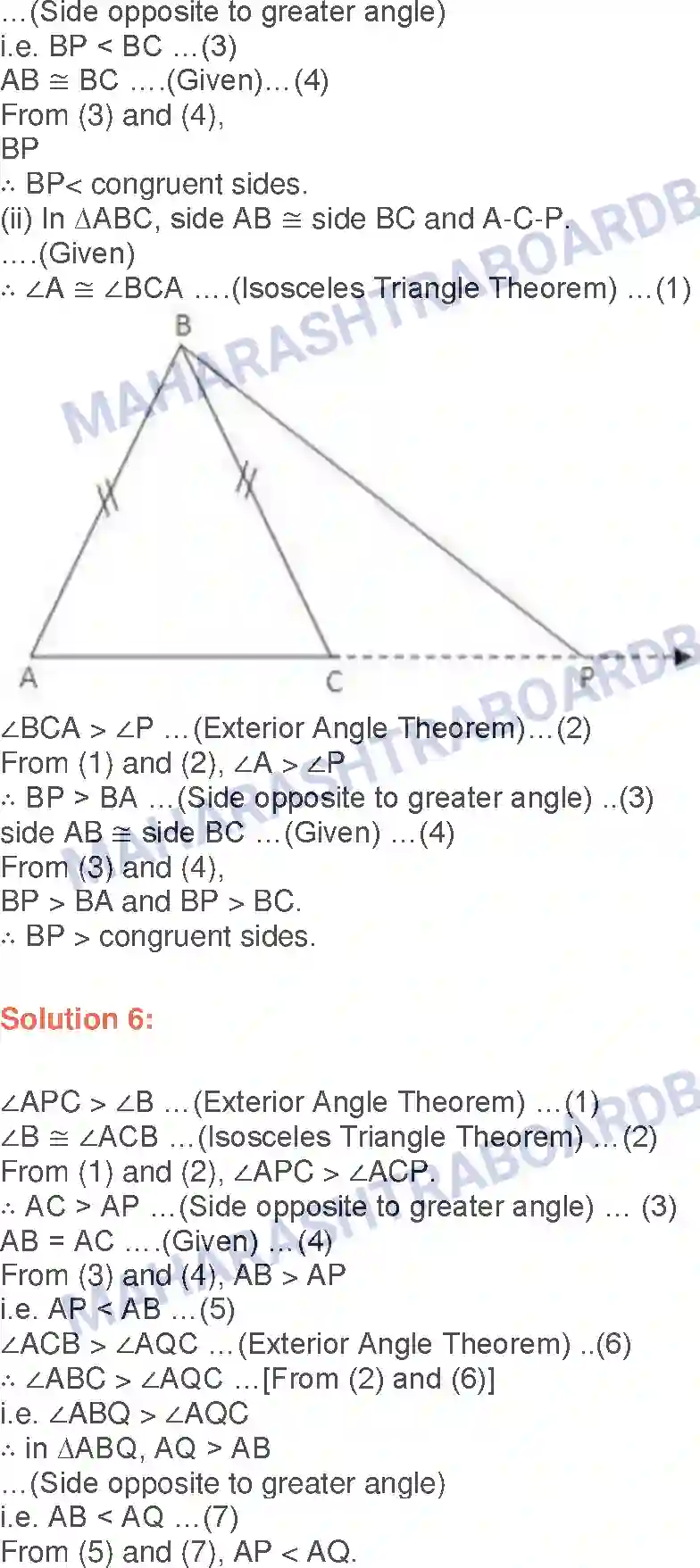 Maharashtra Board Solution class-9 Geometry Congruence of Triangles Image 17