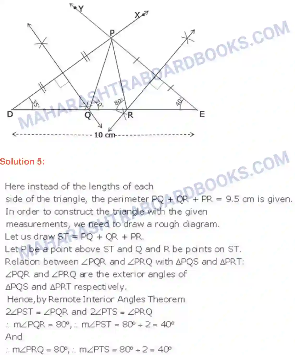Maharashtra Board Solution class-9 Geometry Geometrical Constructions Image 11