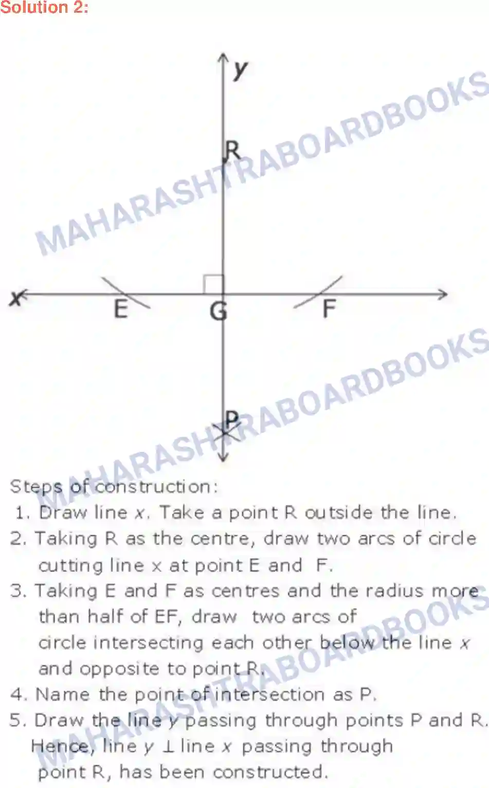 Maharashtra Board Solution class-9 Geometry Geometrical Constructions Image 2
