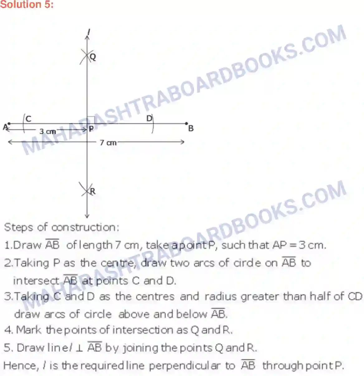Maharashtra Board Solution class-9 Geometry Geometrical Constructions Image 5