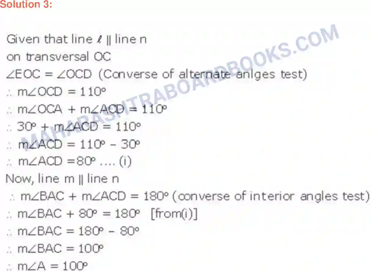 Maharashtra Board Solution Class-9 Geometry Lines And Angles Image 13