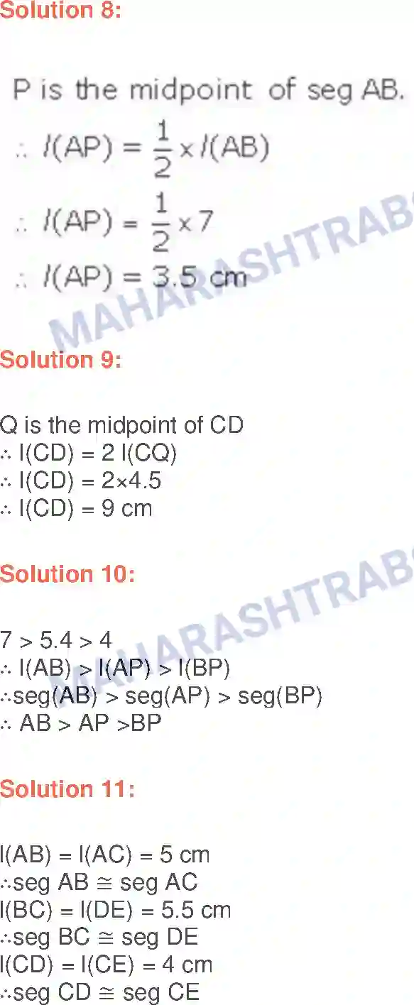 Maharashtra Board Solution Class-9 Geometry Lines And Angles Image 7