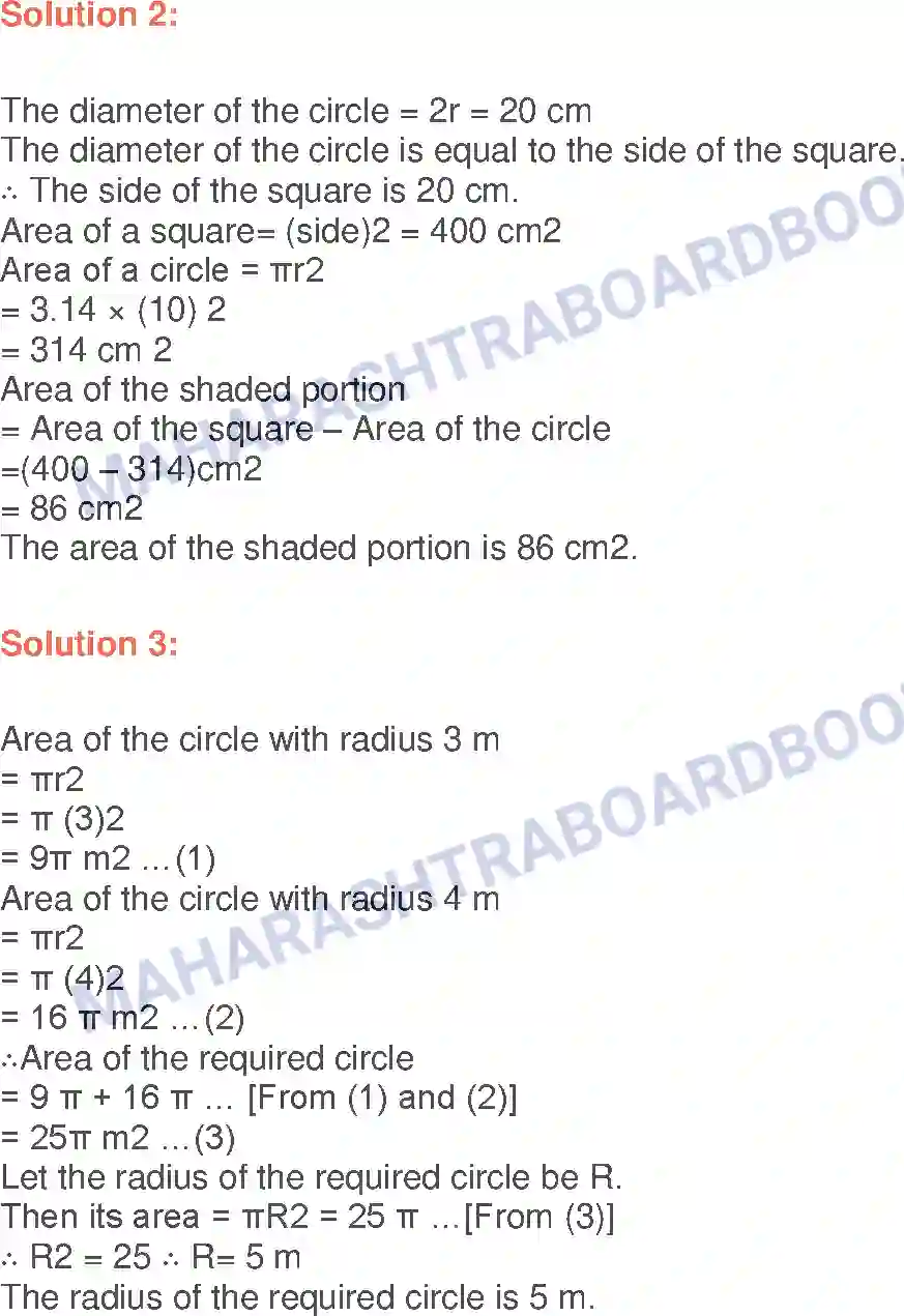 Maharashtra Board Solution Class-9 Geometry Mensuration Image 11