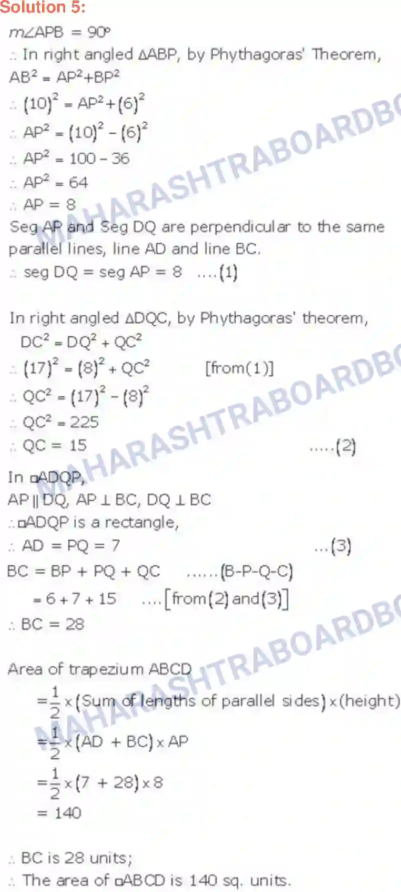 Maharashtra Board Solution Class-9 Geometry Mensuration Image 8