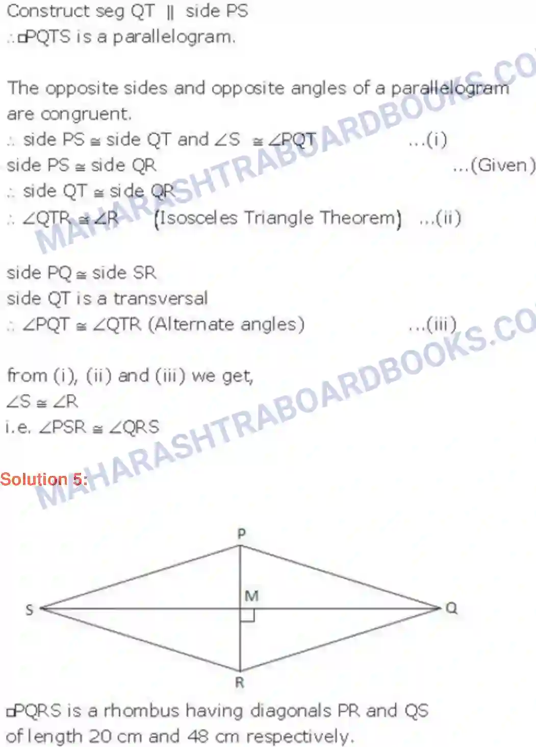 Maharashtra Board Solution class-9 Geometry Quadrilaterals Image 15