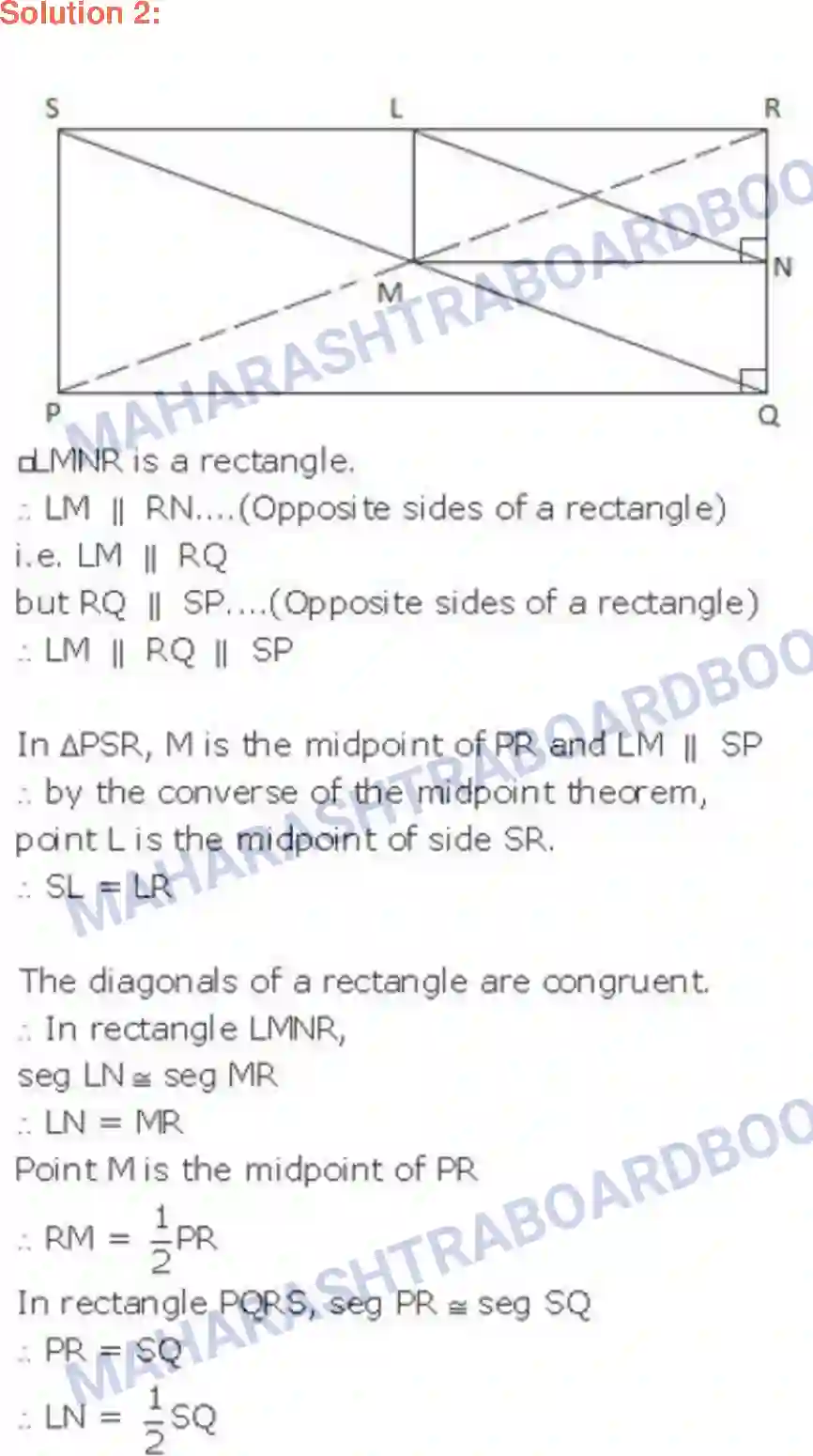 Maharashtra Board Solution class-9 Geometry Quadrilaterals Image 23