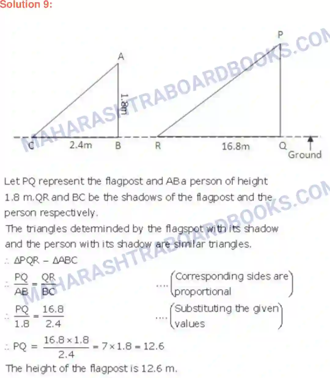 Maharashtra Board Solution Class-9 Geometry Triangles Image 14