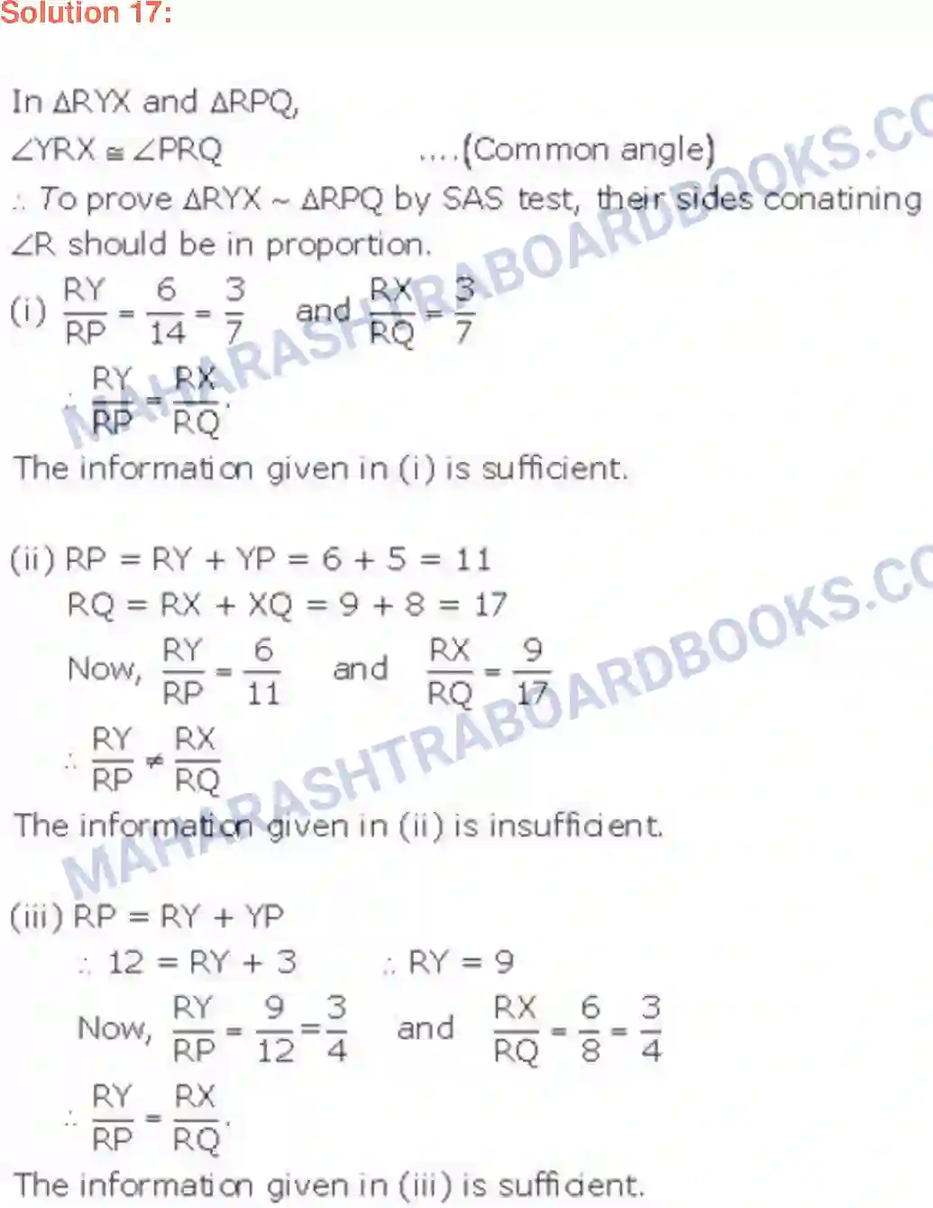 Maharashtra Board Solution Class-9 Geometry Triangles Image 18