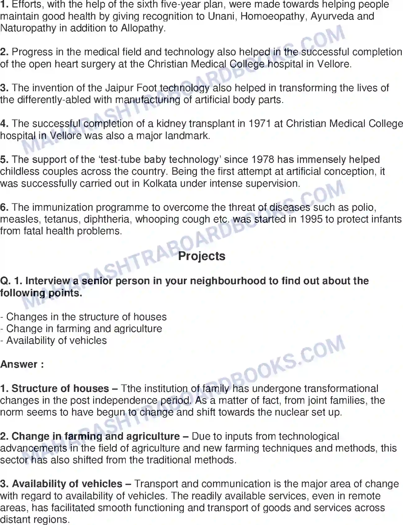 Maharashtra Board Solution class-9 History+-+English+Medium Changing Life : 1 Image 5