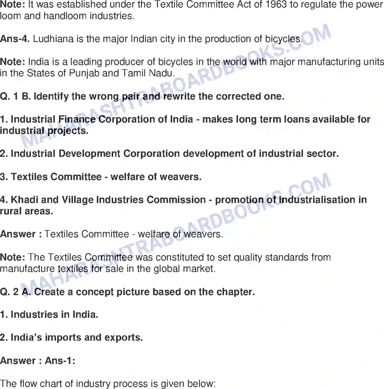 Maharashtra Board Solution Class-9 History+-+English+Medium Industry and Trade Image 2