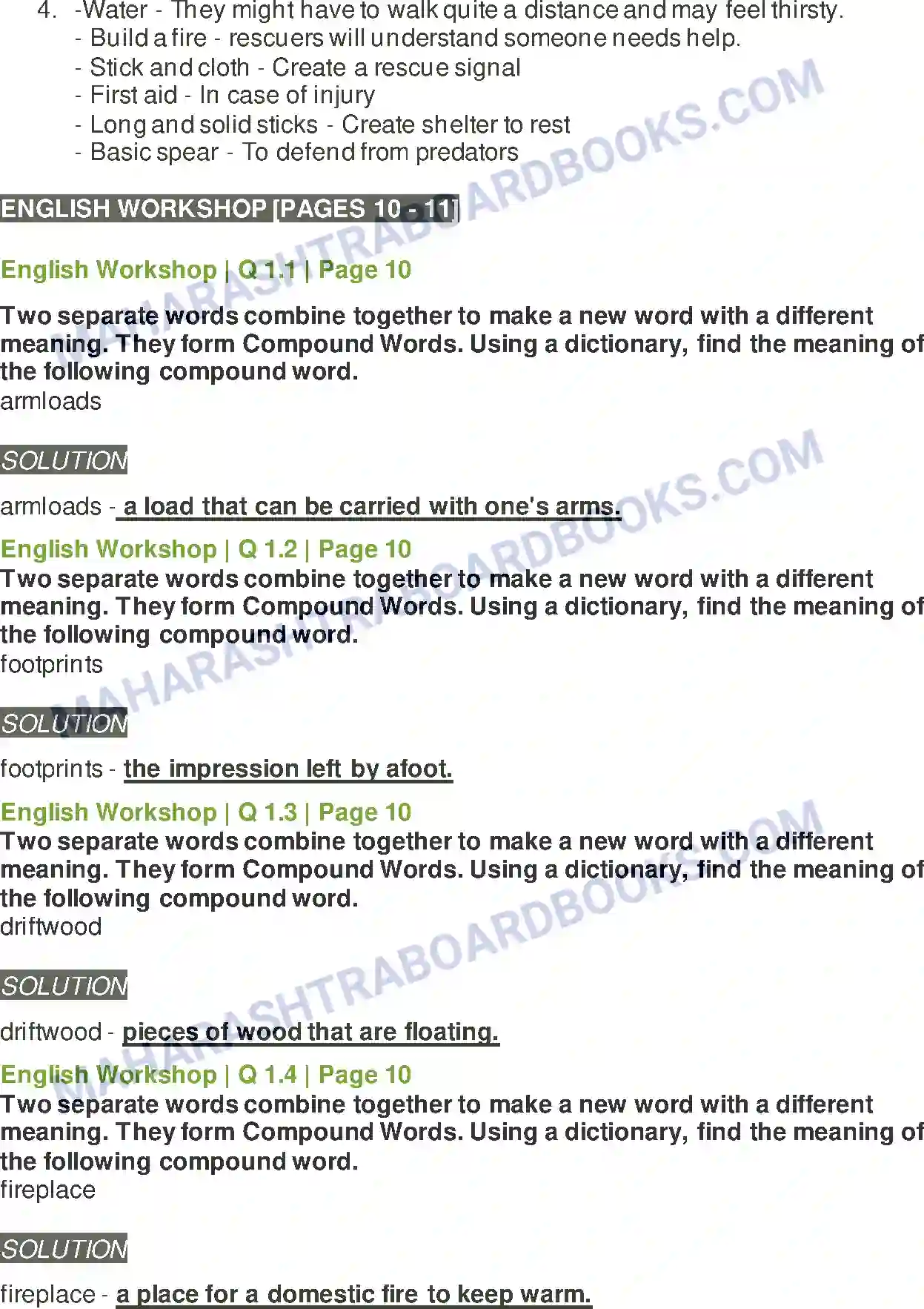 Maharashtra Board Solution class-9 Kumarbharati+-+English+Medium A Synopsis-The Swiss Family Robinson Image 4