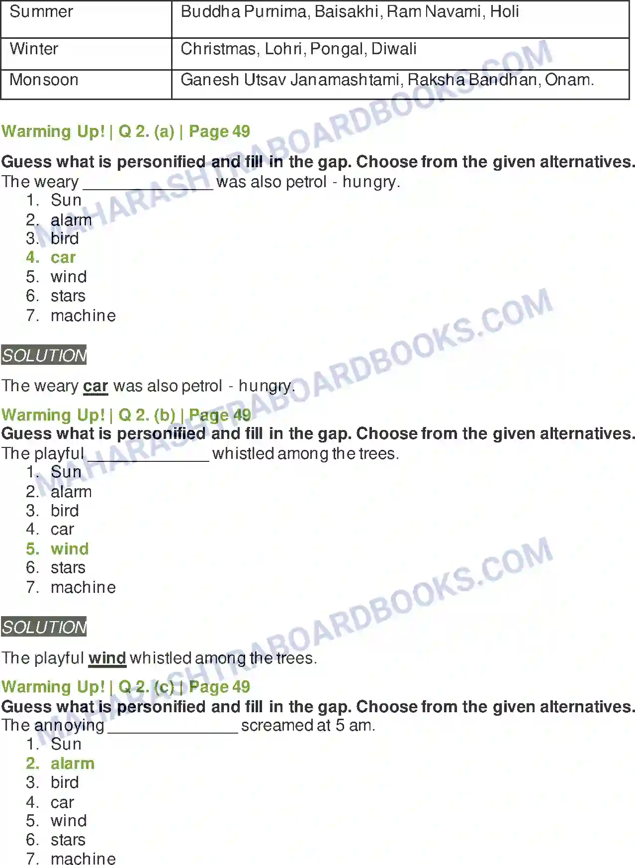 Maharashtra Board Solution class-9 Kumarbharati+-+English+Medium Autumn Image 3
