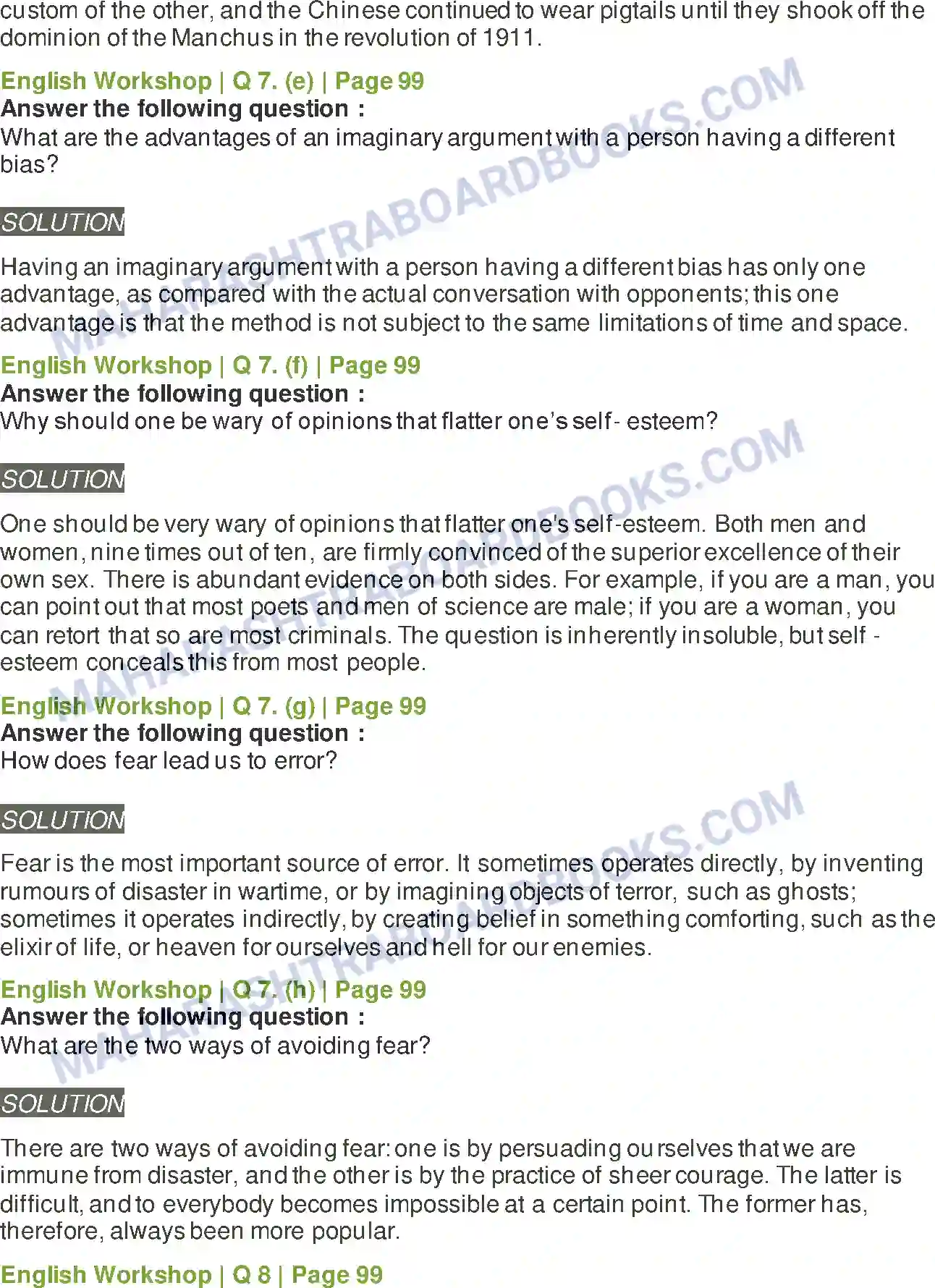 Maharashtra Board Solution class-9 Kumarbharati+-+English+Medium Intellectual Rubbish Image 10