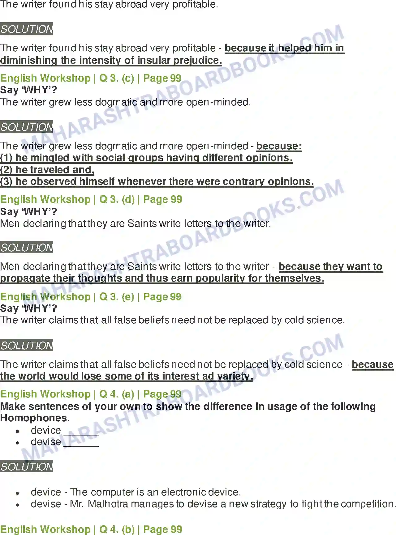 Maharashtra Board Solution class-9 Kumarbharati+-+English+Medium Intellectual Rubbish Image 6