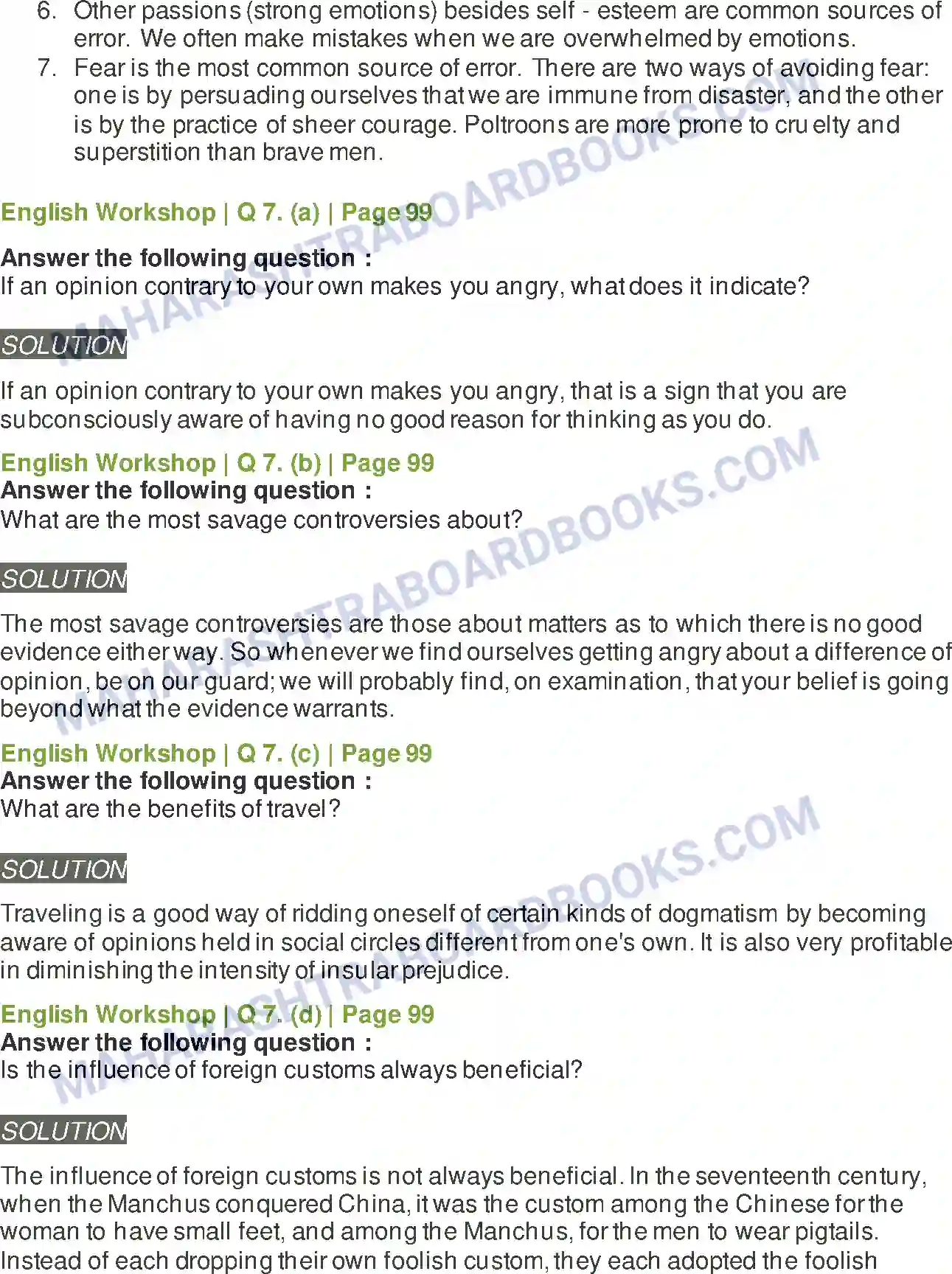 Maharashtra Board Solution class-9 Kumarbharati+-+English+Medium Intellectual Rubbish Image 9