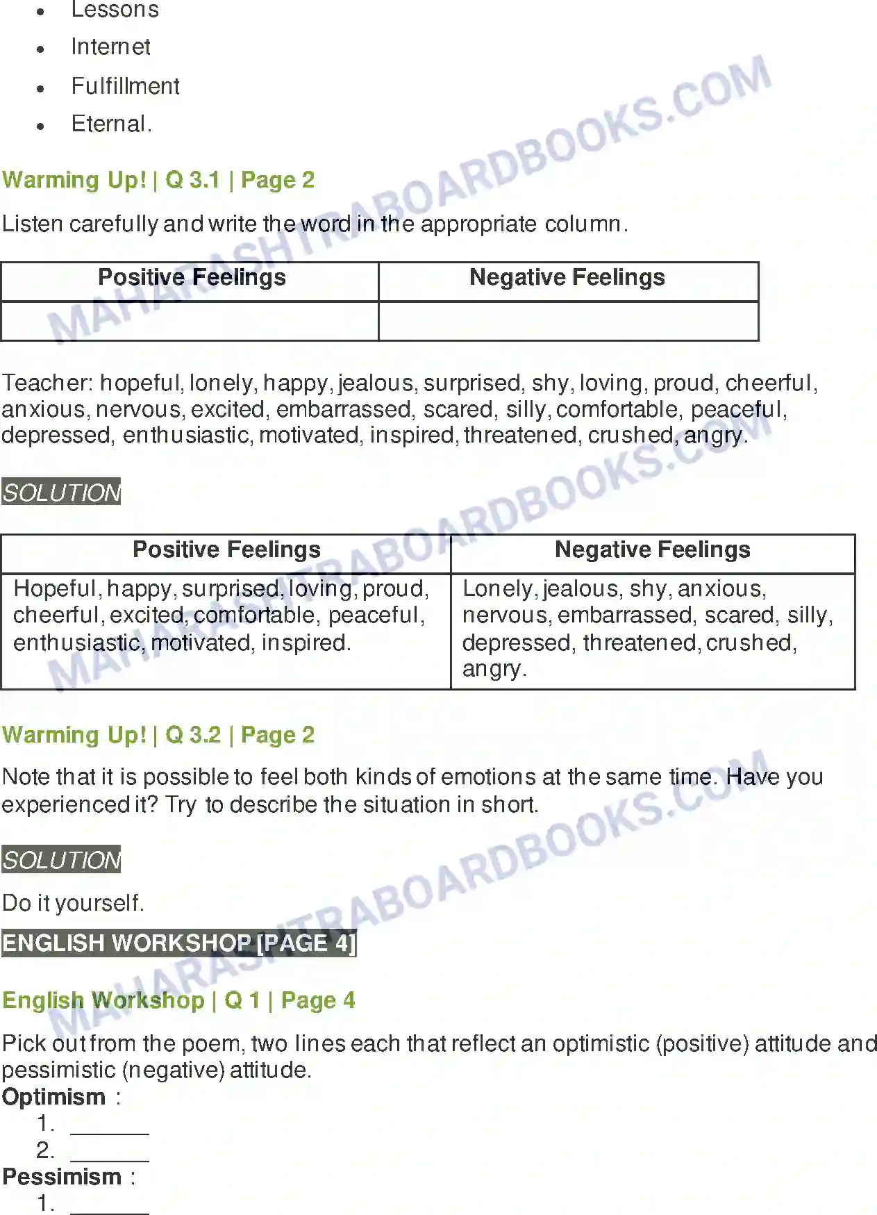 Maharashtra Board Solution class-9 Kumarbharati+-+English+Medium Life Image 2
