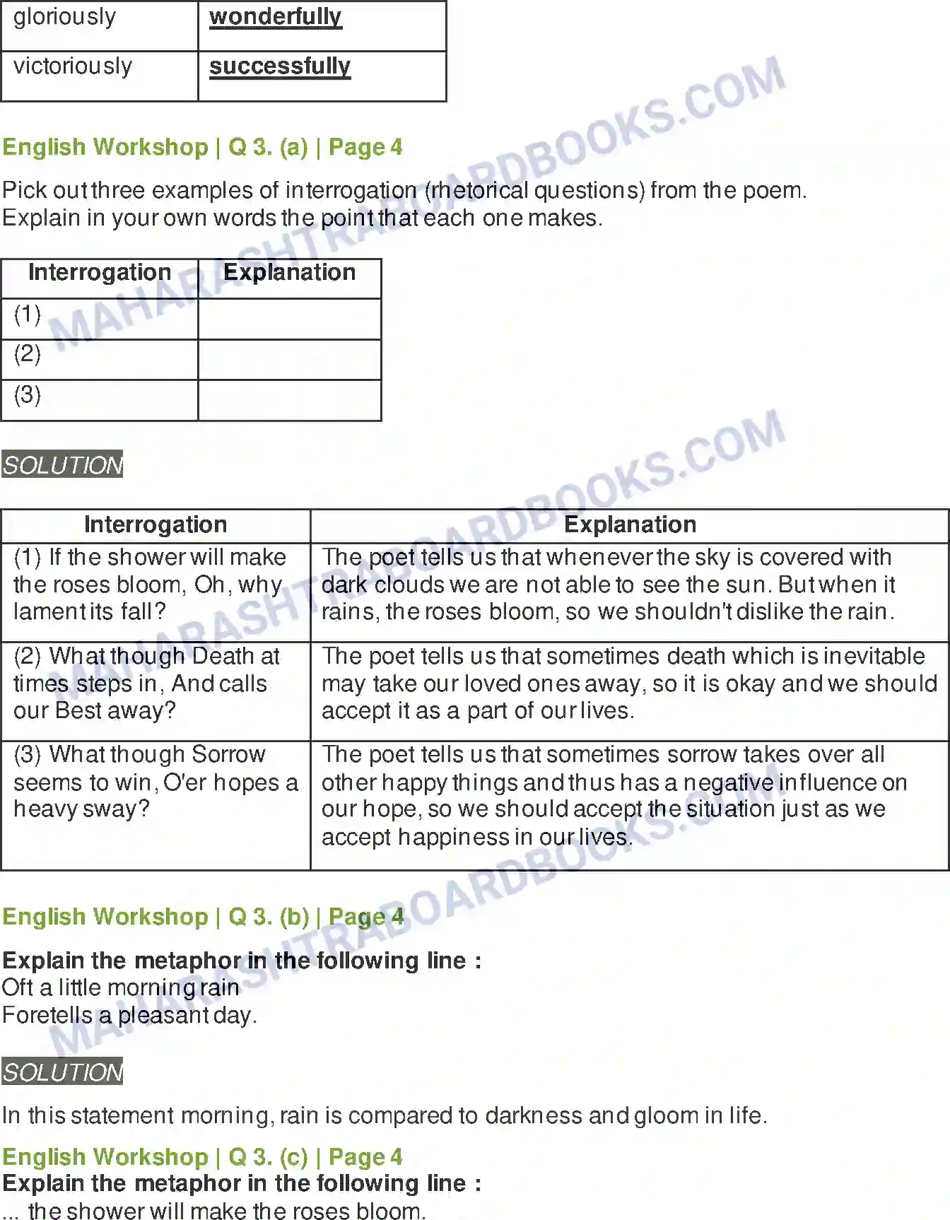 Maharashtra Board Solution class-9 Kumarbharati+-+English+Medium Life Image 4