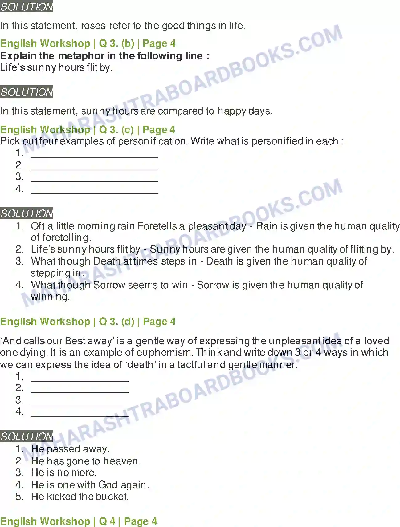 Maharashtra Board Solution class-9 Kumarbharati+-+English+Medium Life Image 5