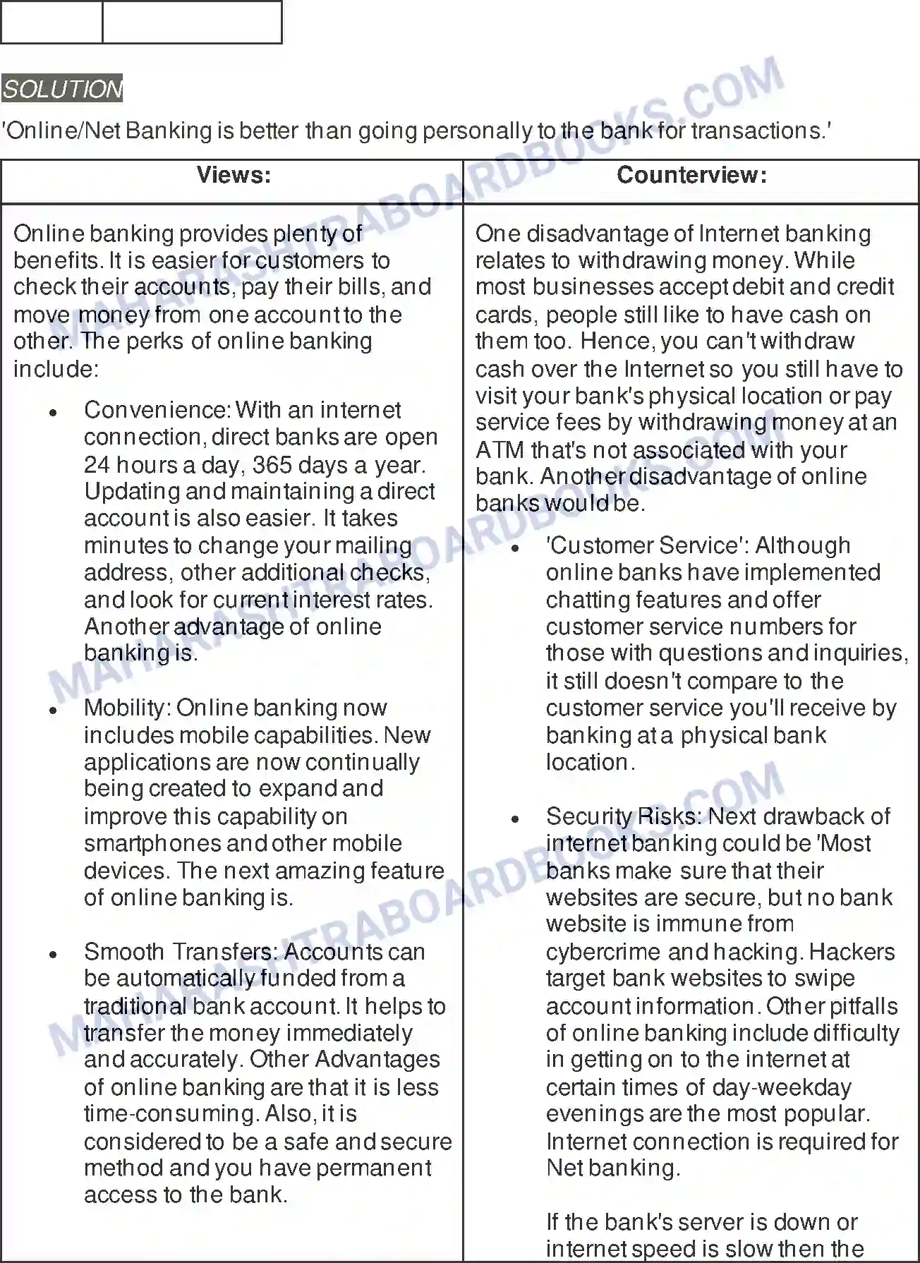 Maharashtra Board Solution class-9 Kumarbharati+-+English+Medium My Financial Career Image 7