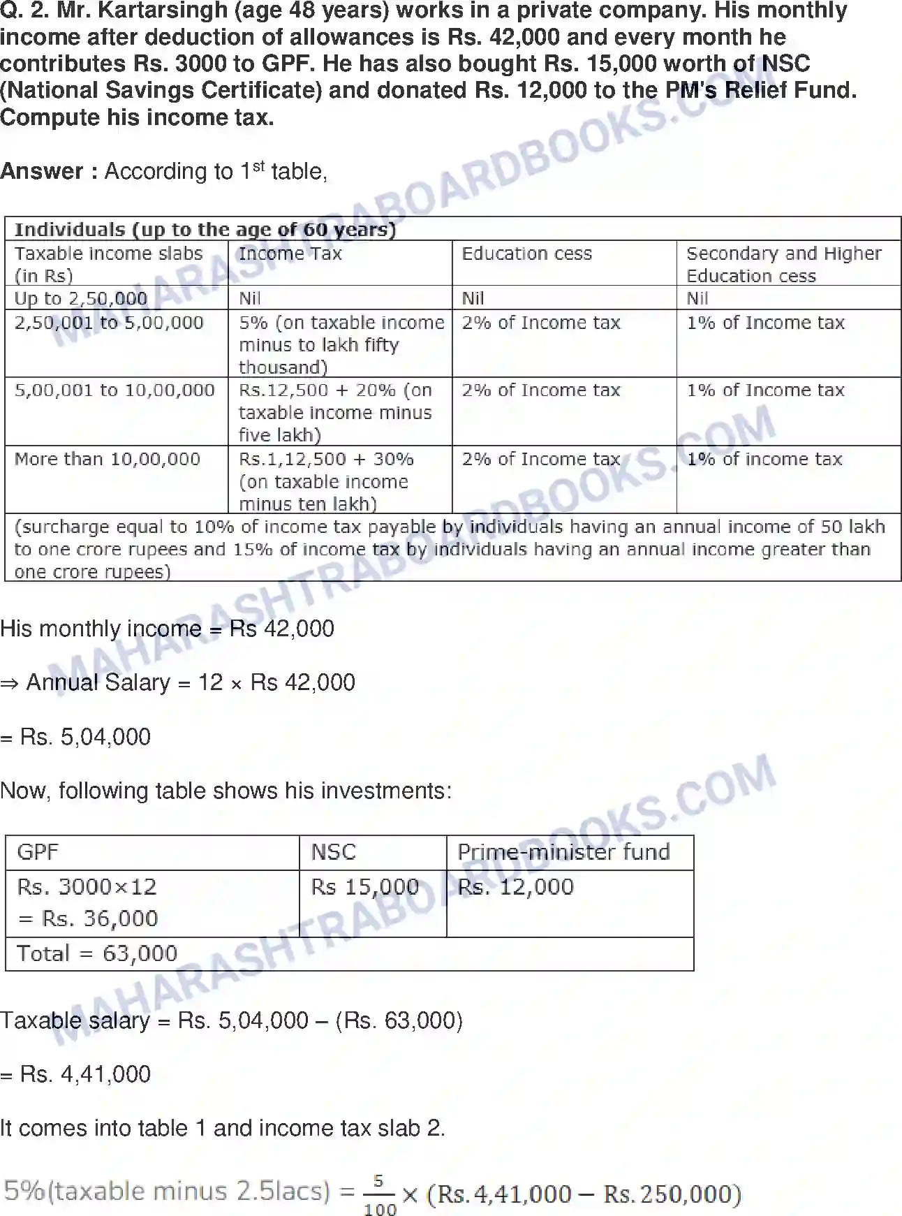 Maharashtra Board Solution class-9 Mathematics+Part-I+-+English+Medium Financial Planning Image 8