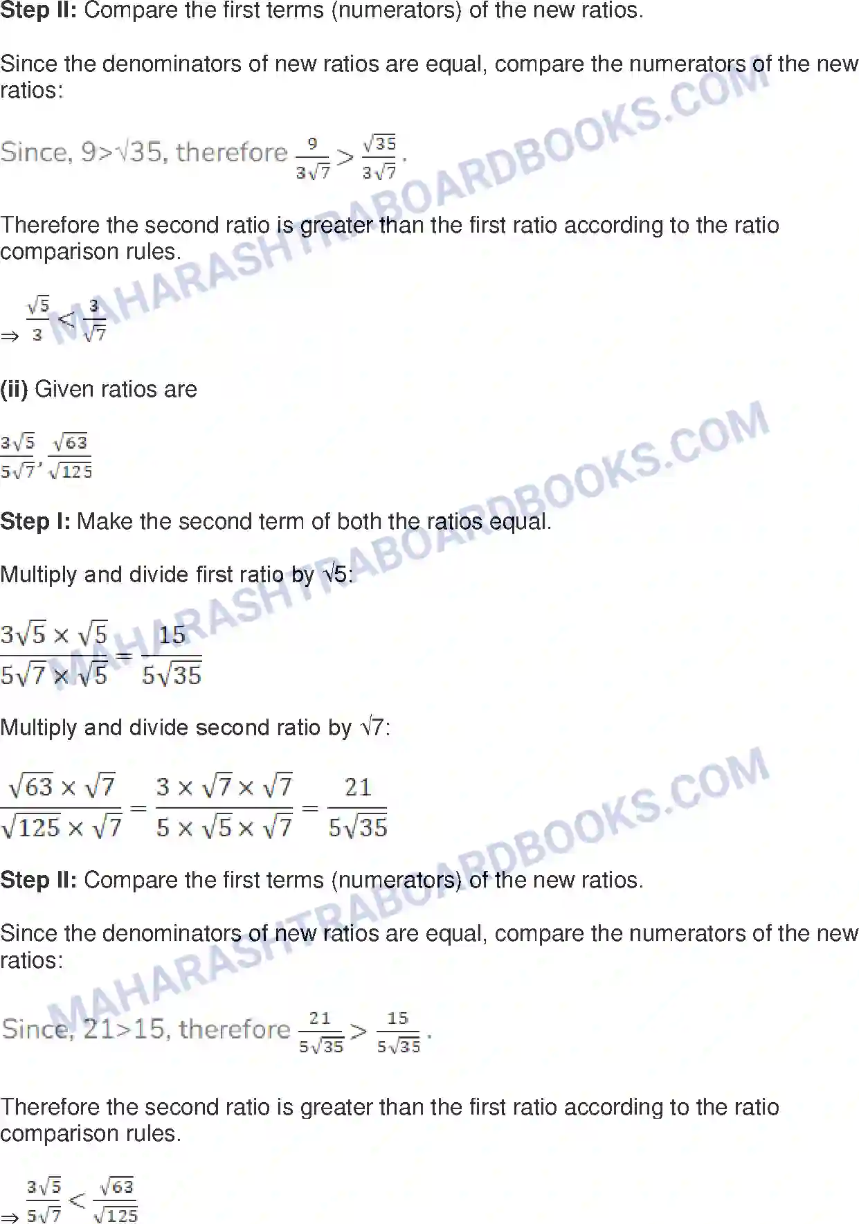 Maharashtra Board Solution class-9 Mathematics+Part-I+-+English+Medium Ratio and Proportion Image 13