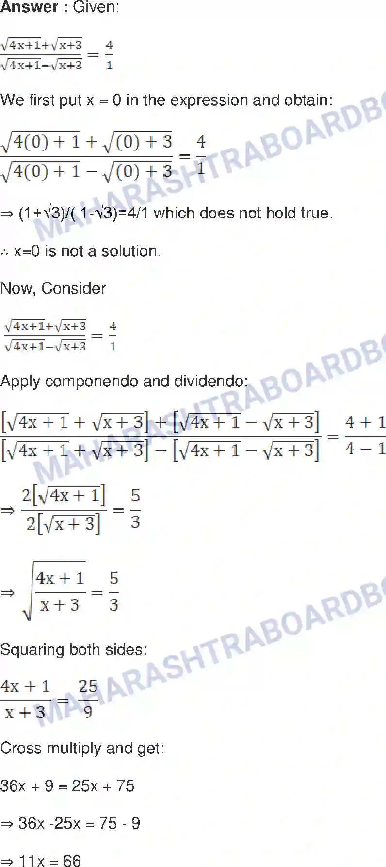 Maharashtra Board Solution class-9 Mathematics+Part-I+-+English+Medium Ratio and Proportion Image 33