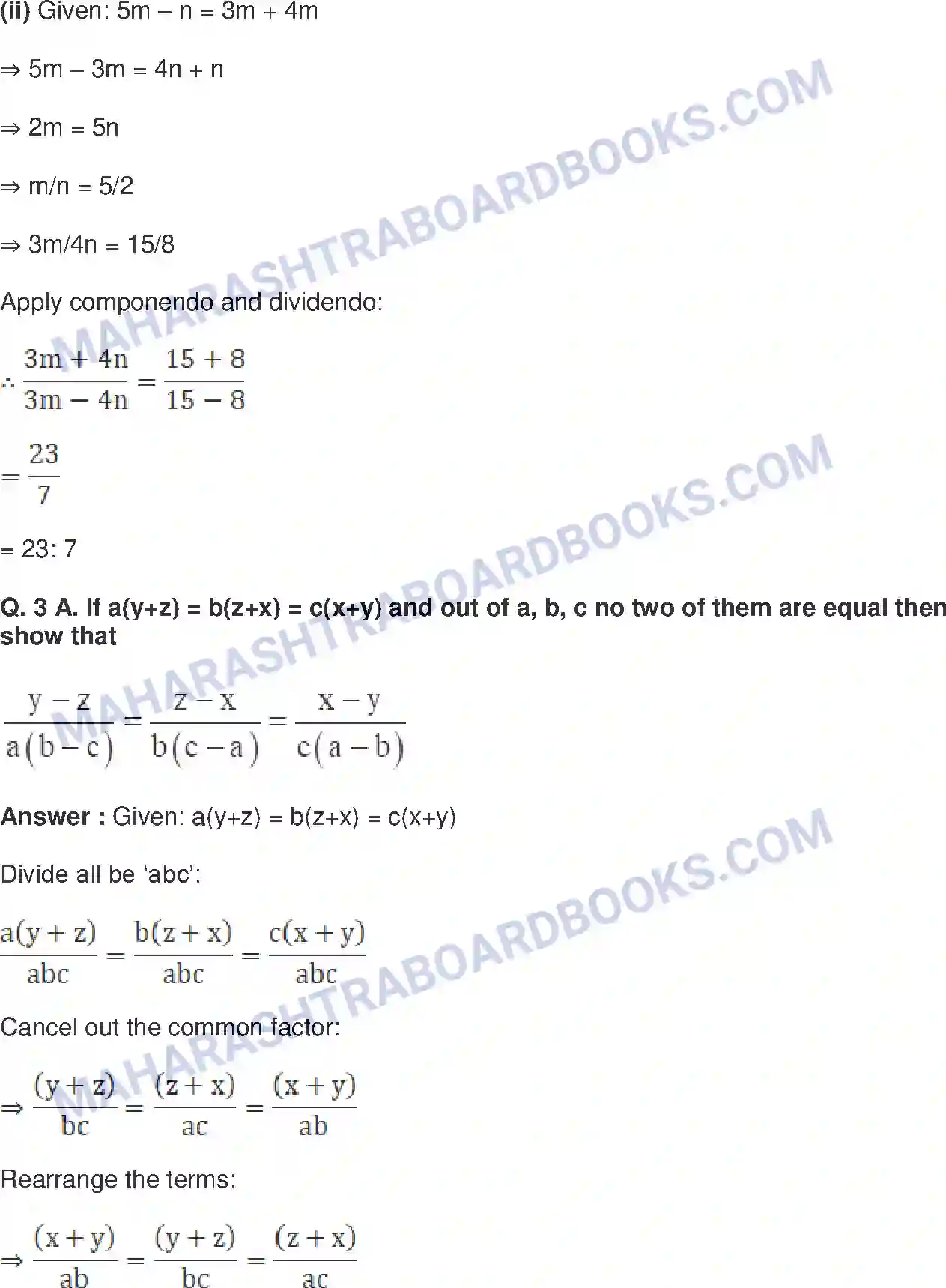 Maharashtra Board Solution class-9 Mathematics+Part-I+-+English+Medium Ratio and Proportion Image 38