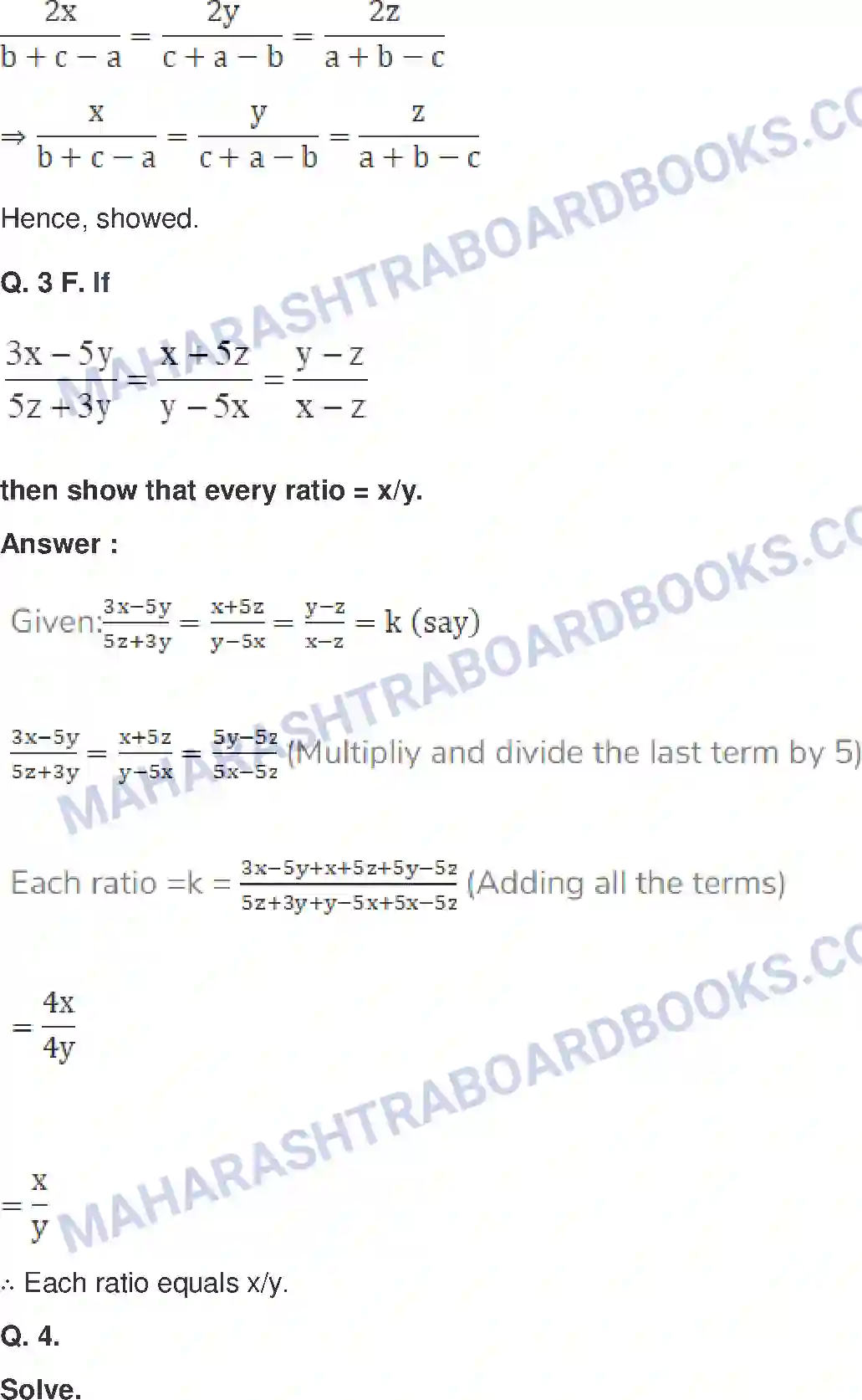 Maharashtra Board Solution class-9 Mathematics+Part-I+-+English+Medium Ratio and Proportion Image 41
