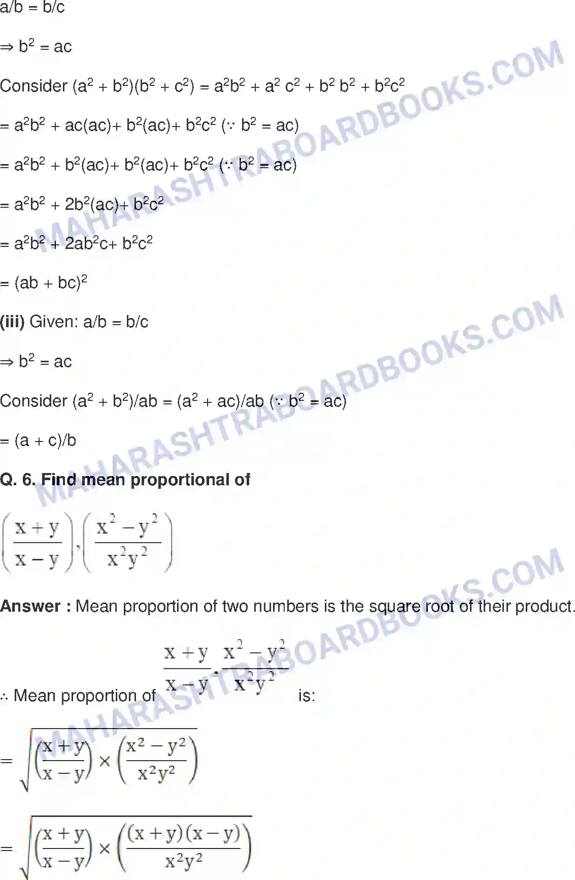 Maharashtra Board Solution class-9 Mathematics+Part-I+-+English+Medium Ratio and Proportion Image 47