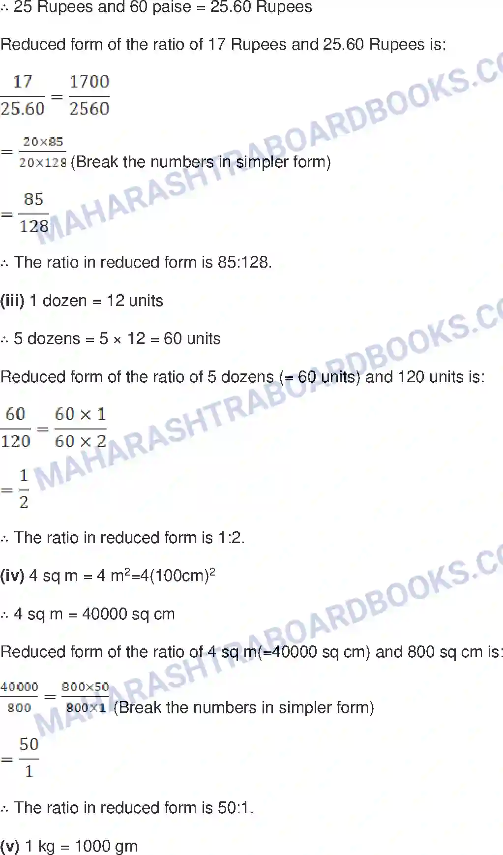 Maharashtra Board Solution class-9 Mathematics+Part-I+-+English+Medium Ratio and Proportion Image 56