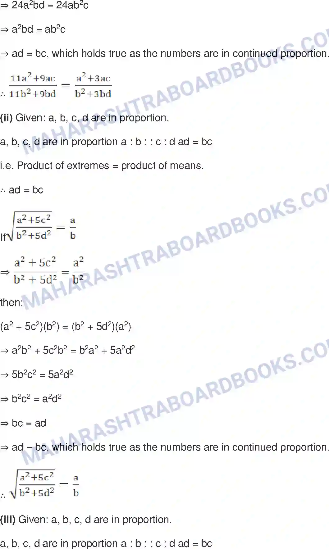 Maharashtra Board Solution class-9 Mathematics+Part-I+-+English+Medium Ratio and Proportion Image 60