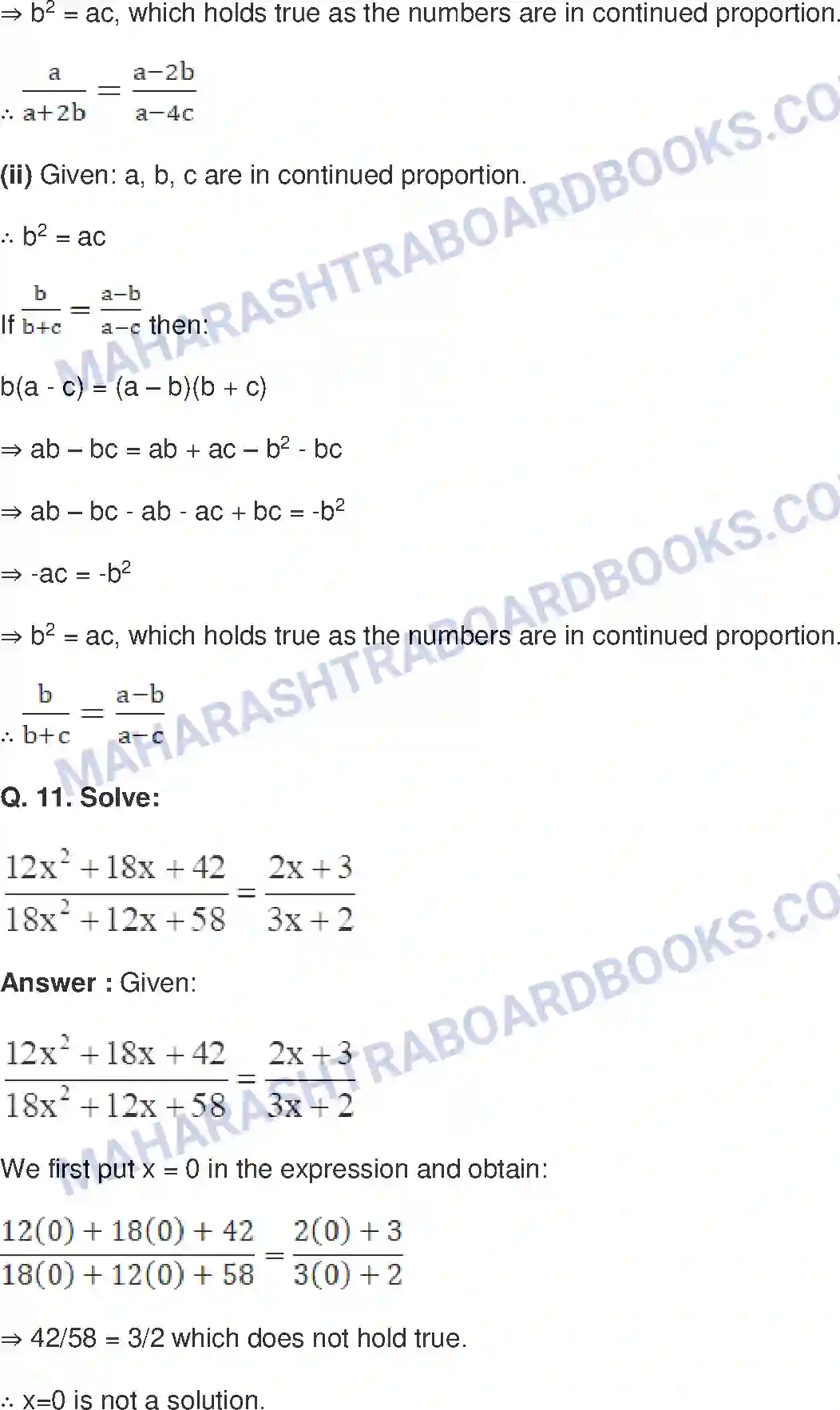 Maharashtra Board Solution class-9 Mathematics+Part-I+-+English+Medium Ratio and Proportion Image 62