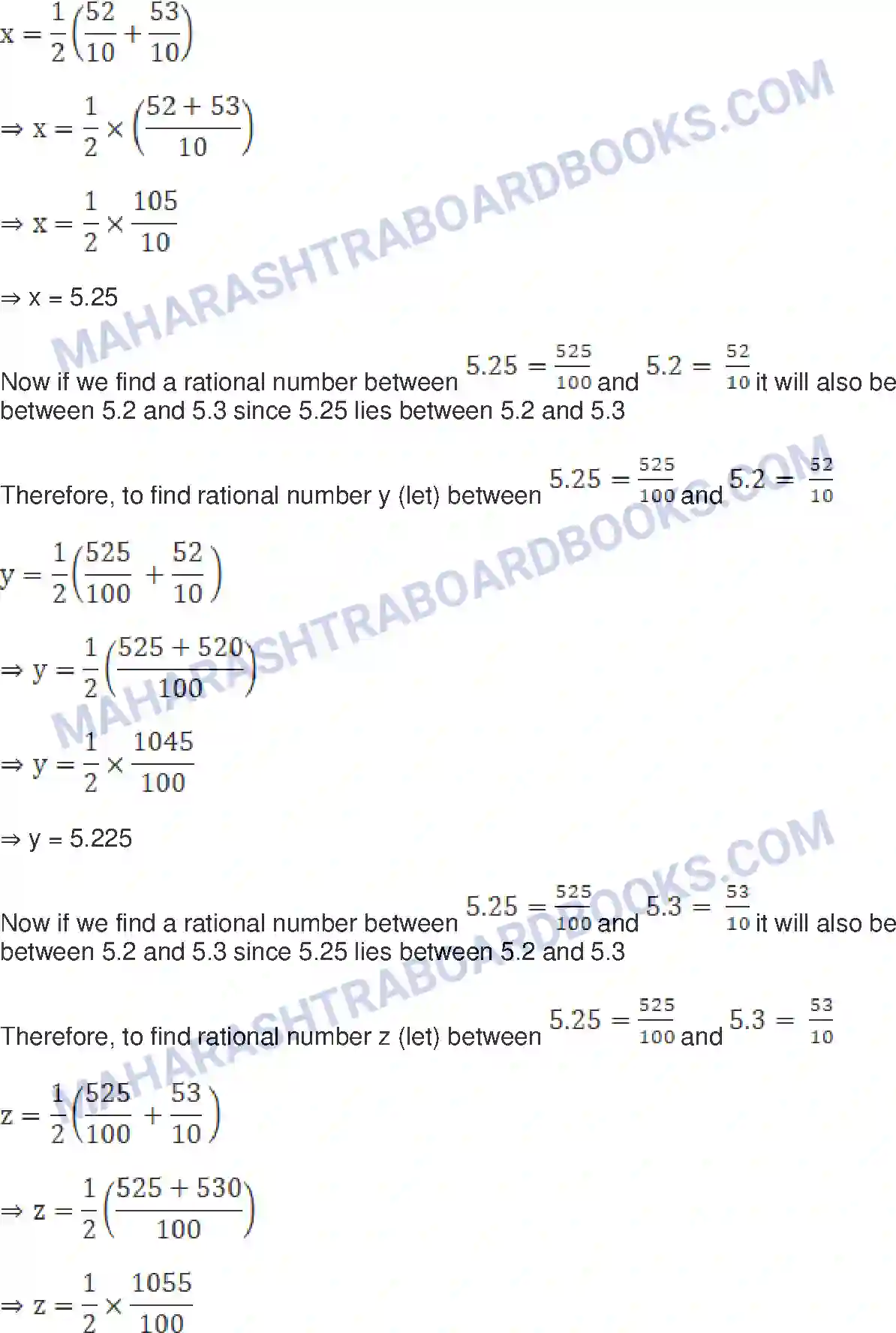 Maharashtra Board Solution Class-9 Mathematics+Part-I+-+English+Medium Real Numbers Image 11