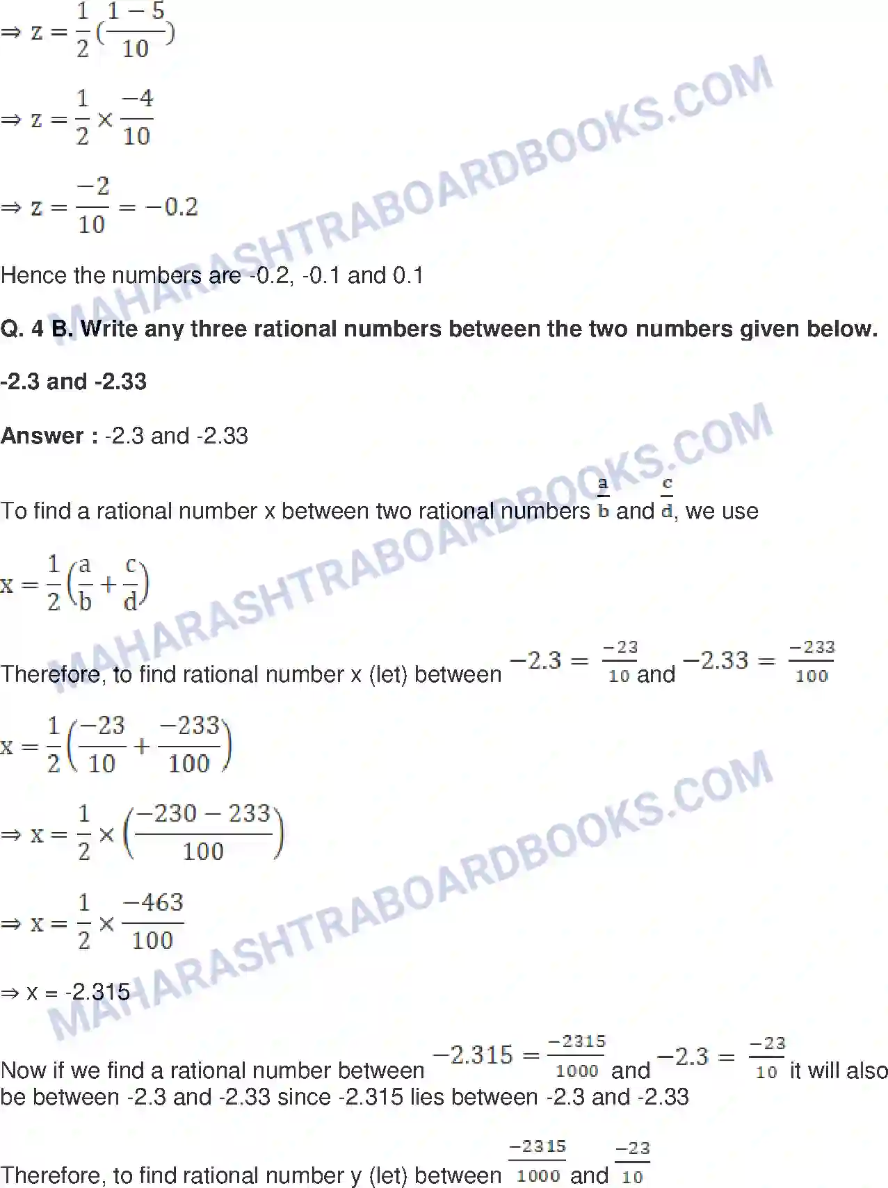 Maharashtra Board Solution Class-9 Mathematics+Part-I+-+English+Medium Real Numbers Image 9