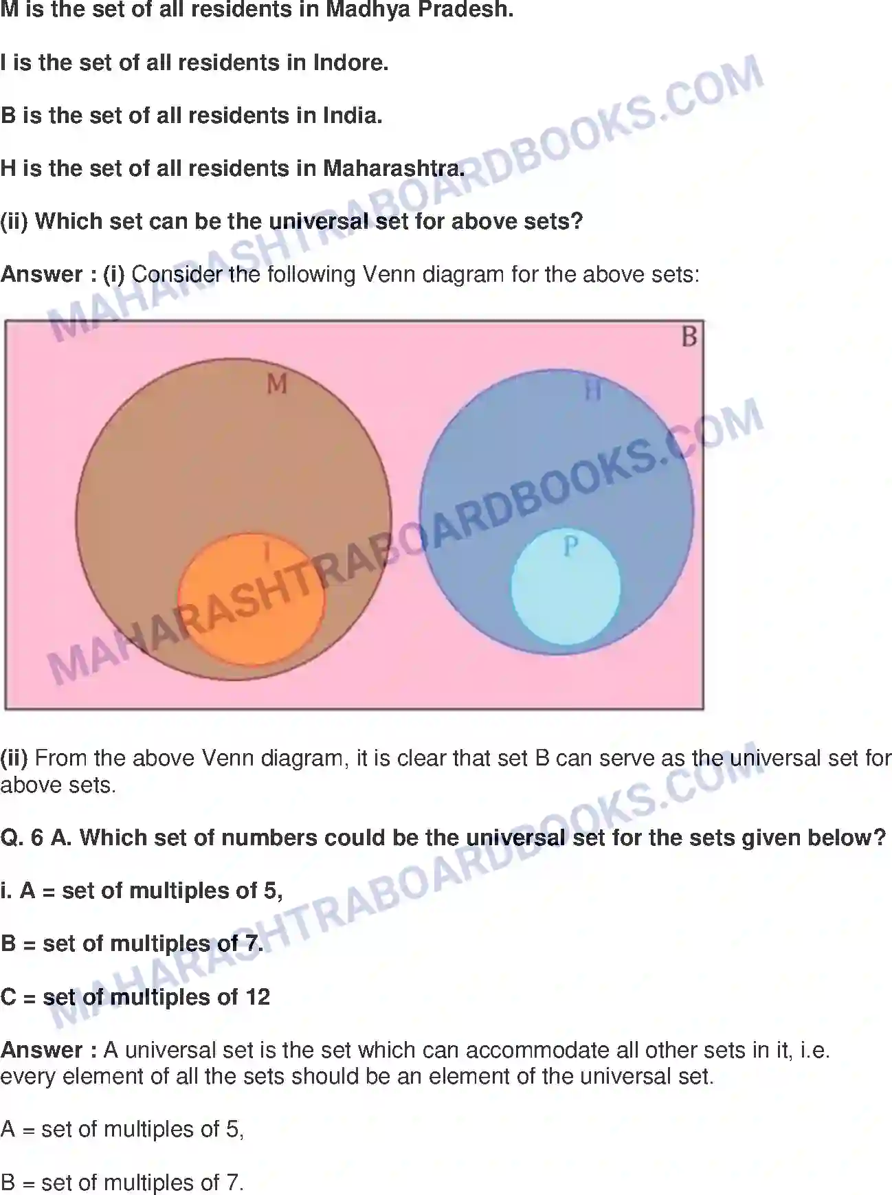 Maharashtra Board Solution class-9 Mathematics+Part-I+-+English+Medium Sets Image 10