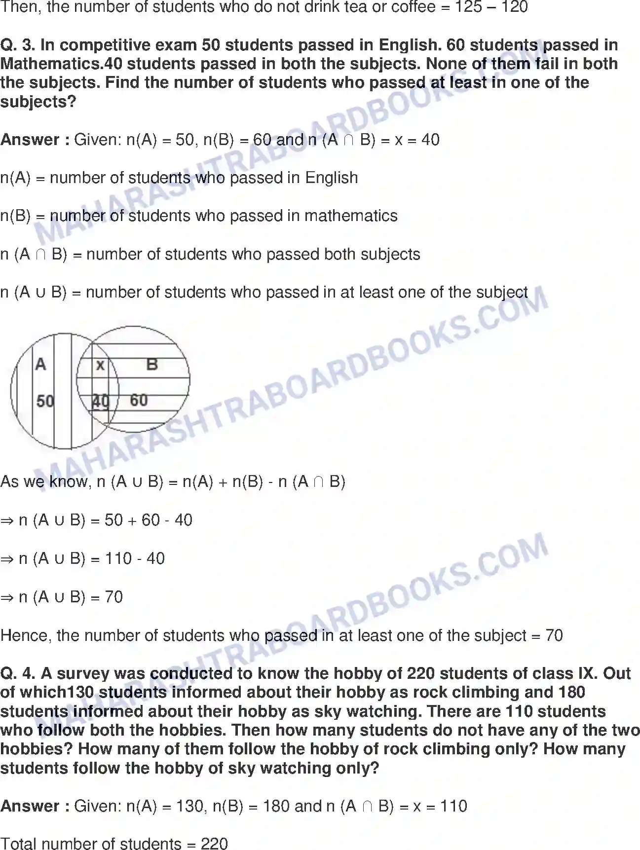 Maharashtra Board Solution class-9 Mathematics+Part-I+-+English+Medium Sets Image 13