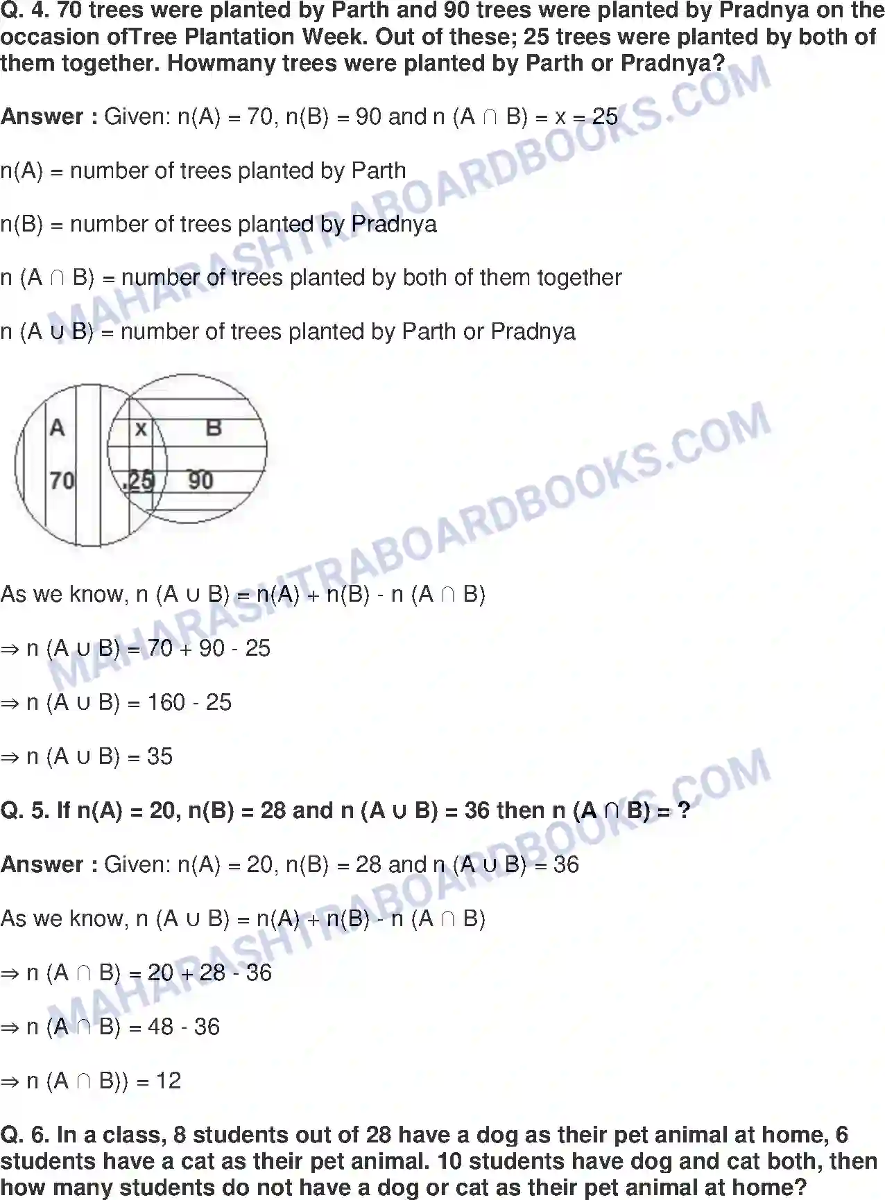 Maharashtra Board Solution class-9 Mathematics+Part-I+-+English+Medium Sets Image 21