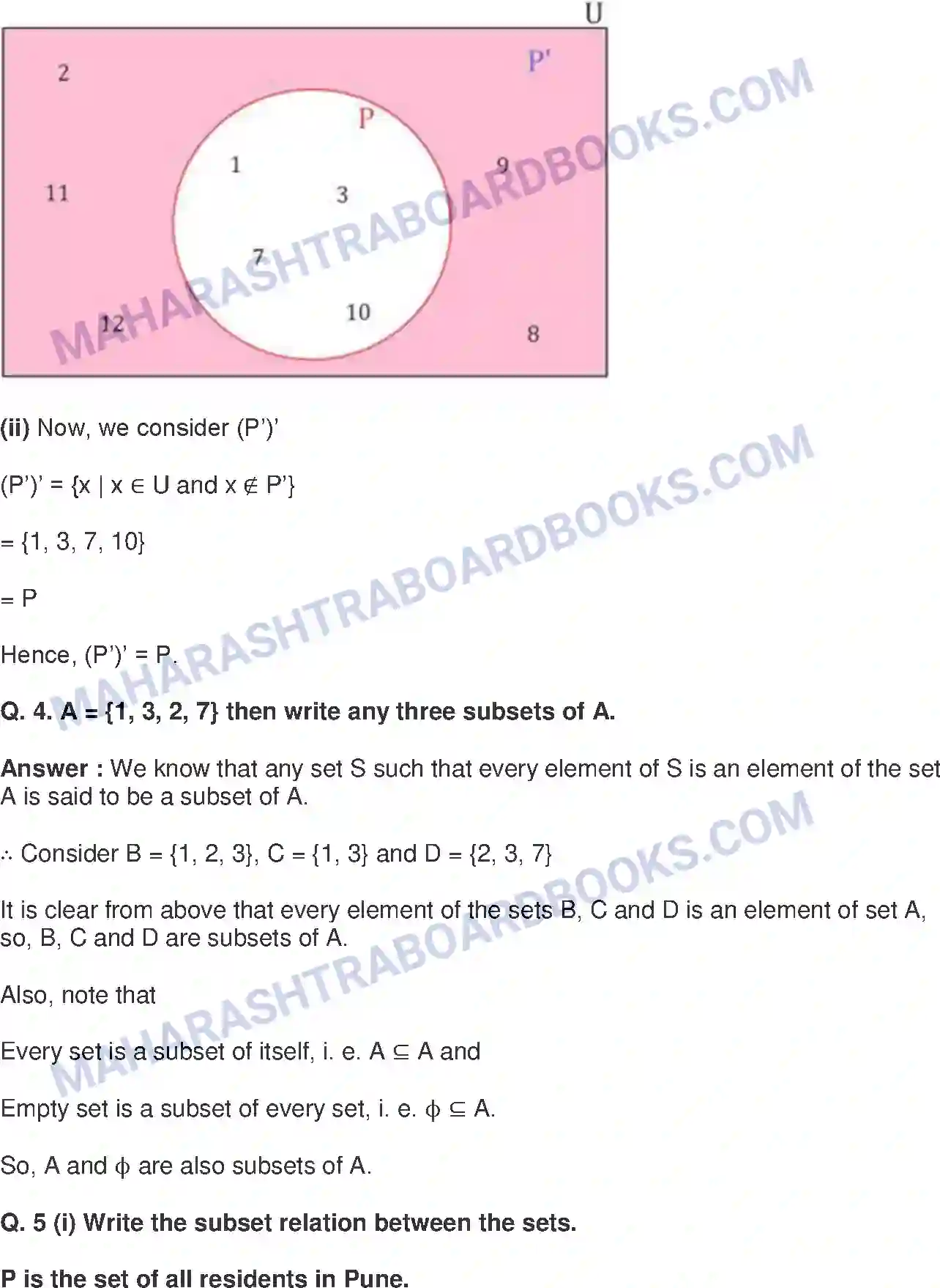 Maharashtra Board Solution class-9 Mathematics+Part-I+-+English+Medium Sets Image 9