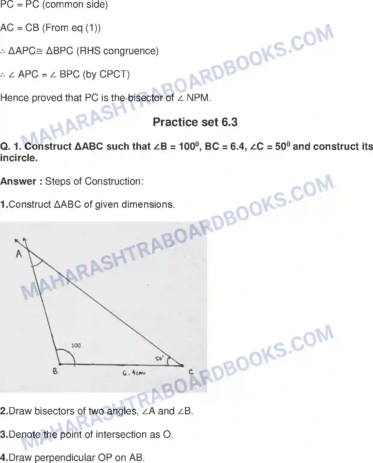 Maharashtra Board Solution Class-9 Mathematics+Part-II+-+English+Medium Circles Image 10