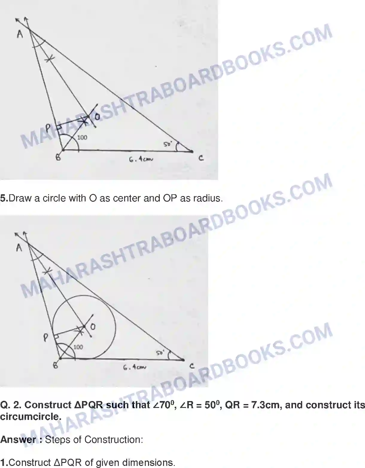 Maharashtra Board Solution Class-9 Mathematics+Part-II+-+English+Medium Circles Image 11