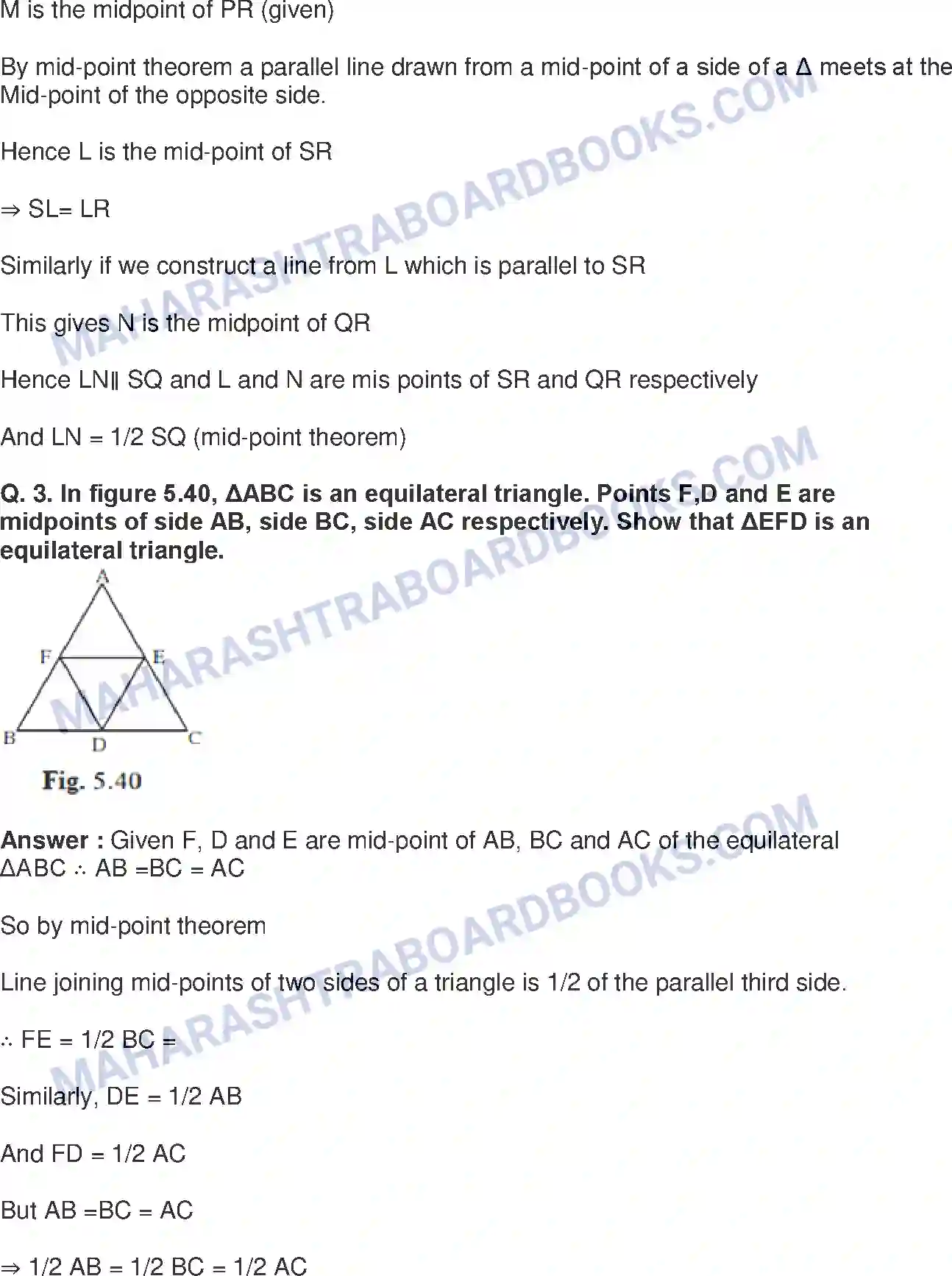 Maharashtra Board Solution Class-9 Mathematics+Part-II+-+English+Medium Quadrilaterals Image 15