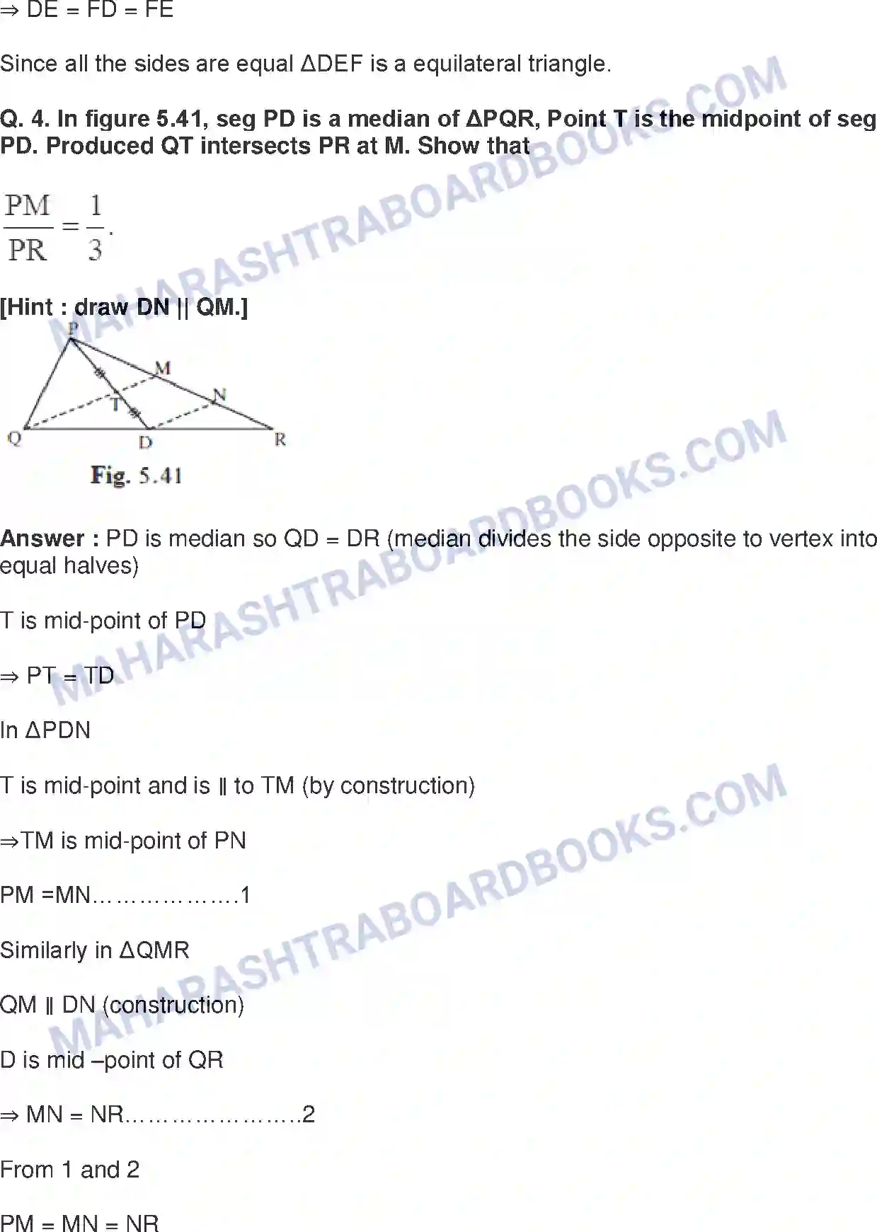 Maharashtra Board Solution Class-9 Mathematics+Part-II+-+English+Medium Quadrilaterals Image 16