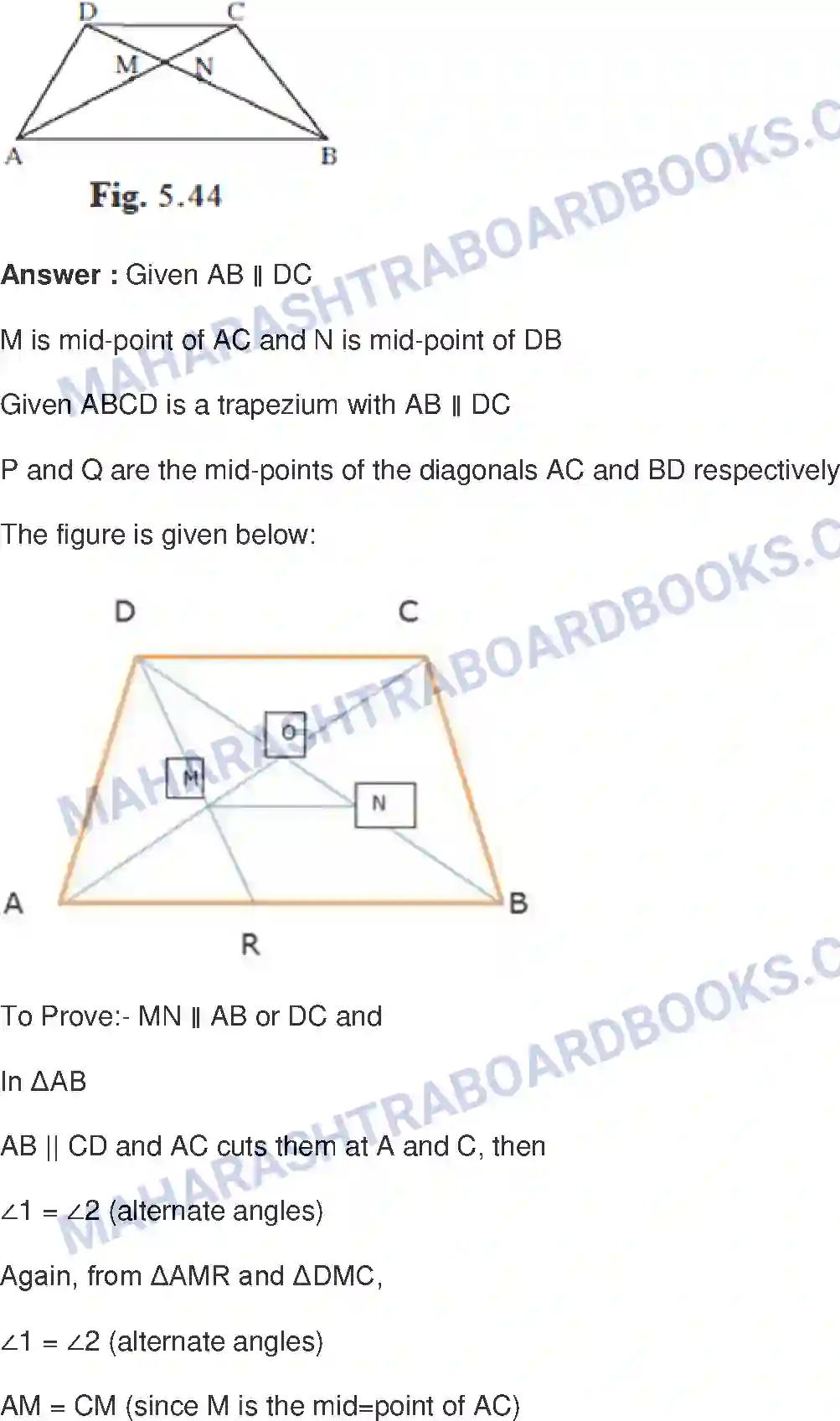 Maharashtra Board Solution Class-9 Mathematics+Part-II+-+English+Medium Quadrilaterals Image 24