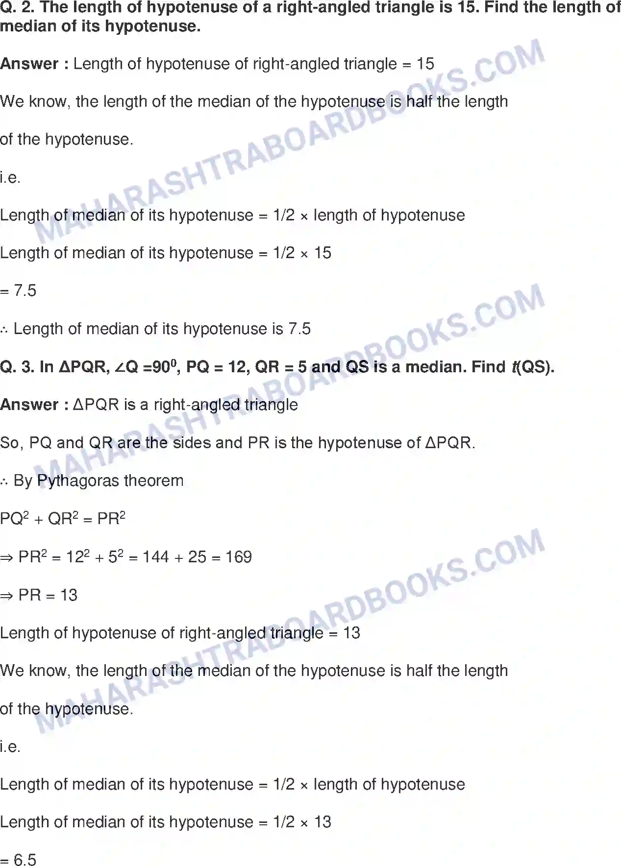 Maharashtra Board Solution class-9 Mathematics+Part-II+-+English+Medium Triangles Image 18