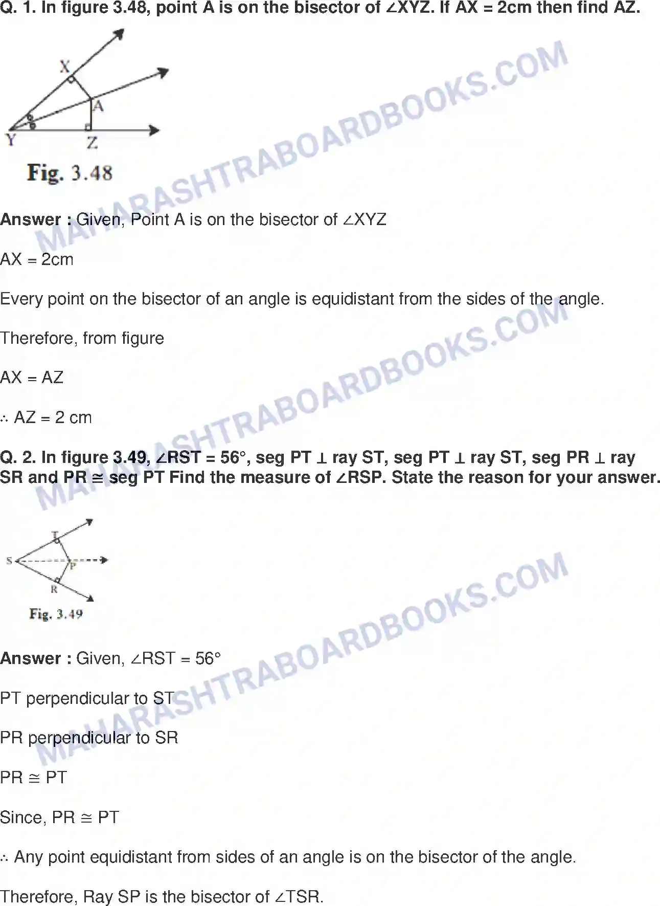 Maharashtra Board Solution class-9 Mathematics+Part-II+-+English+Medium Triangles Image 20