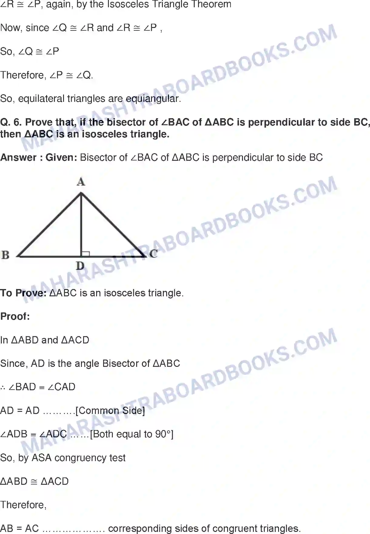 Maharashtra Board Solution class-9 Mathematics+Part-II+-+English+Medium Triangles Image 23