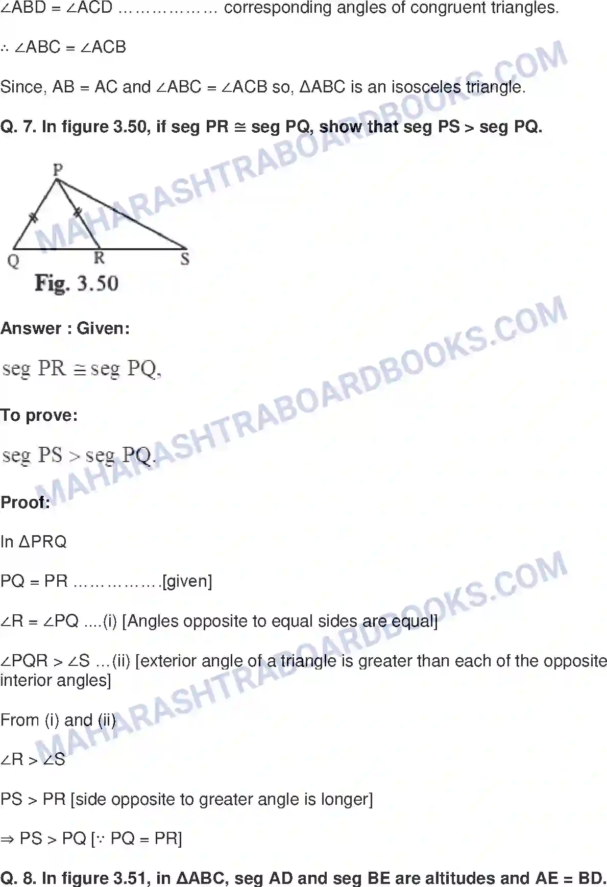 Maharashtra Board Solution class-9 Mathematics+Part-II+-+English+Medium Triangles Image 24