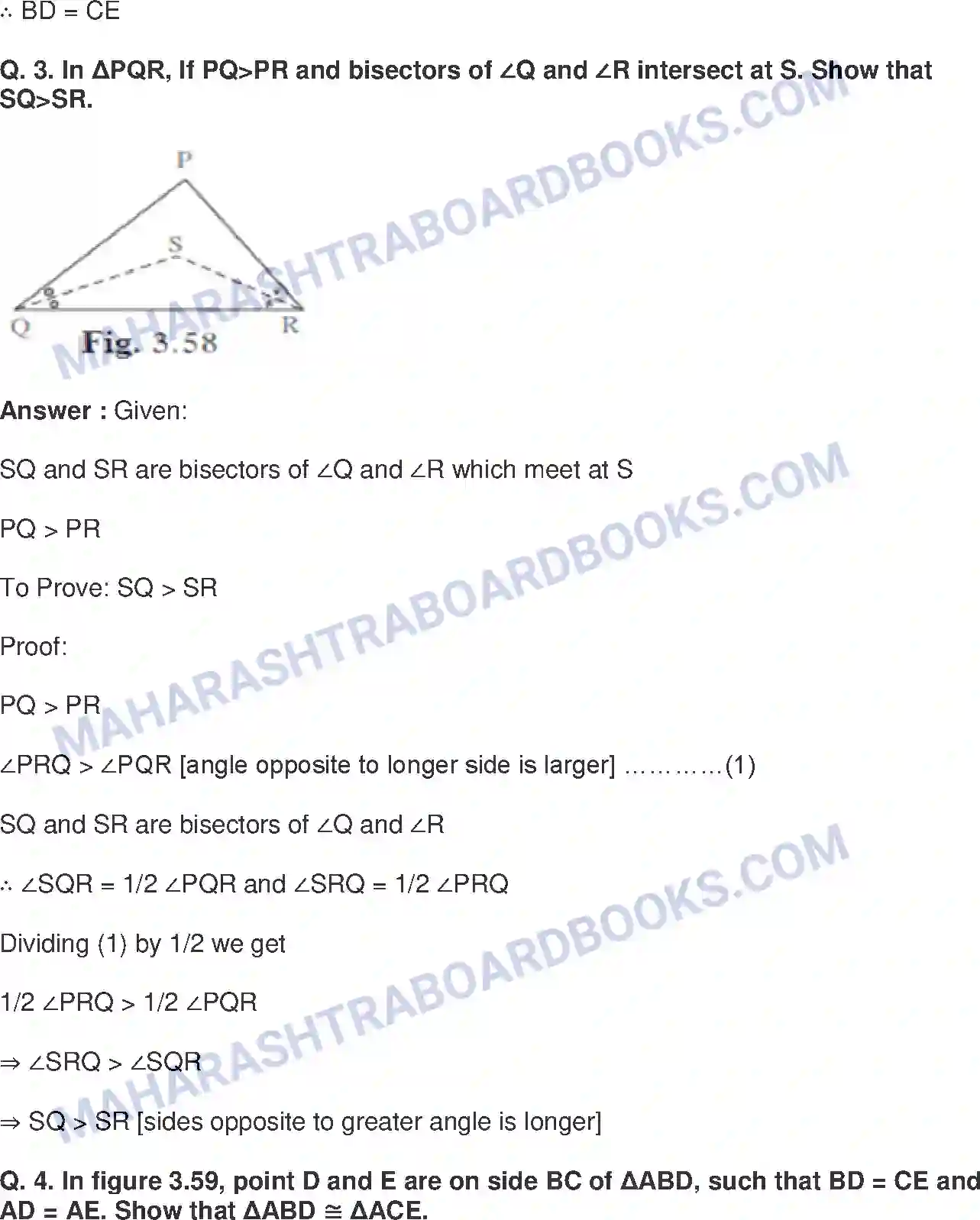 Maharashtra Board Solution class-9 Mathematics+Part-II+-+English+Medium Triangles Image 30